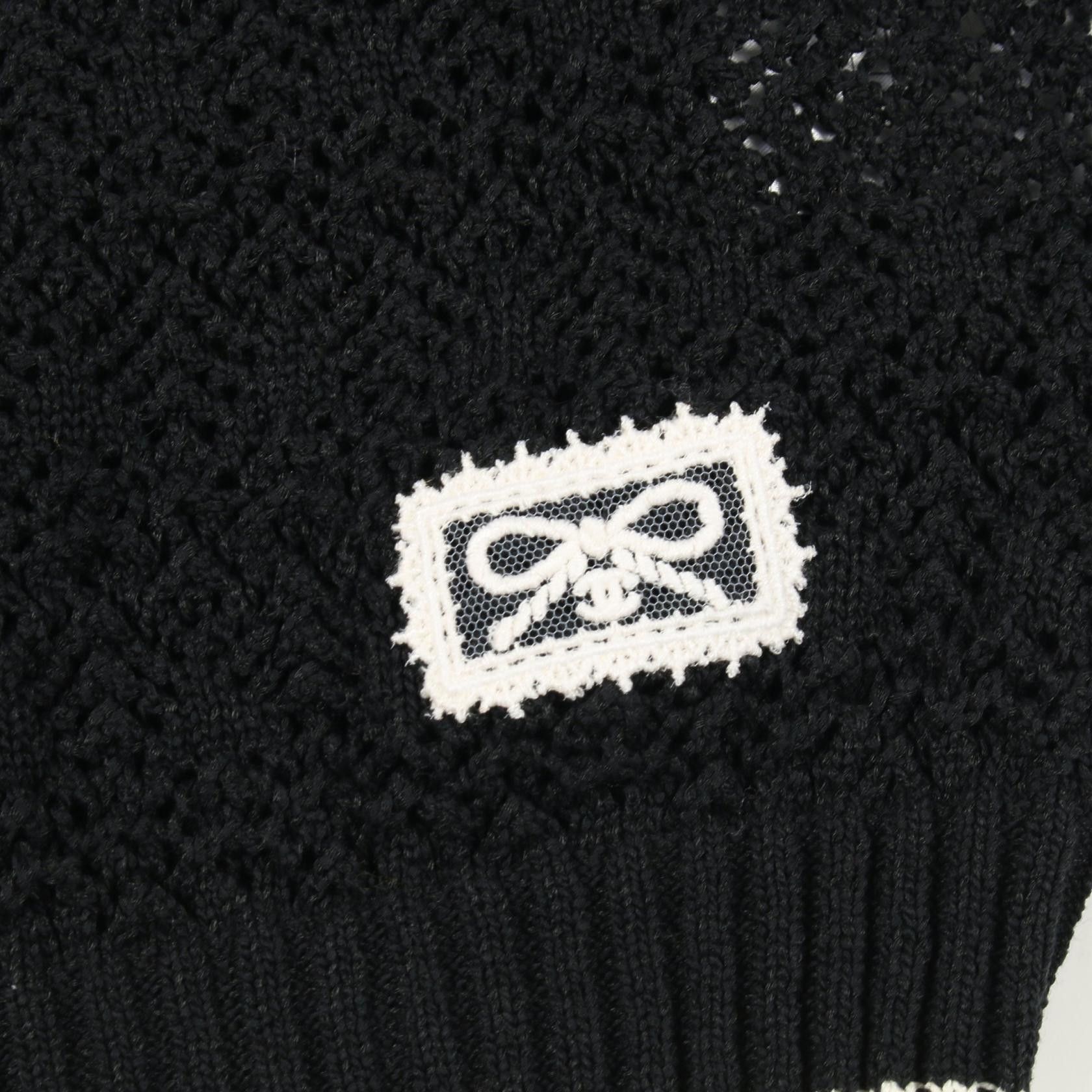Chanel Chanel CHANEL Coco Mark Button Cotton Knit Top Textile Tops DUTY FREE for USA Size ONE SIZE - 8 Thumbnail