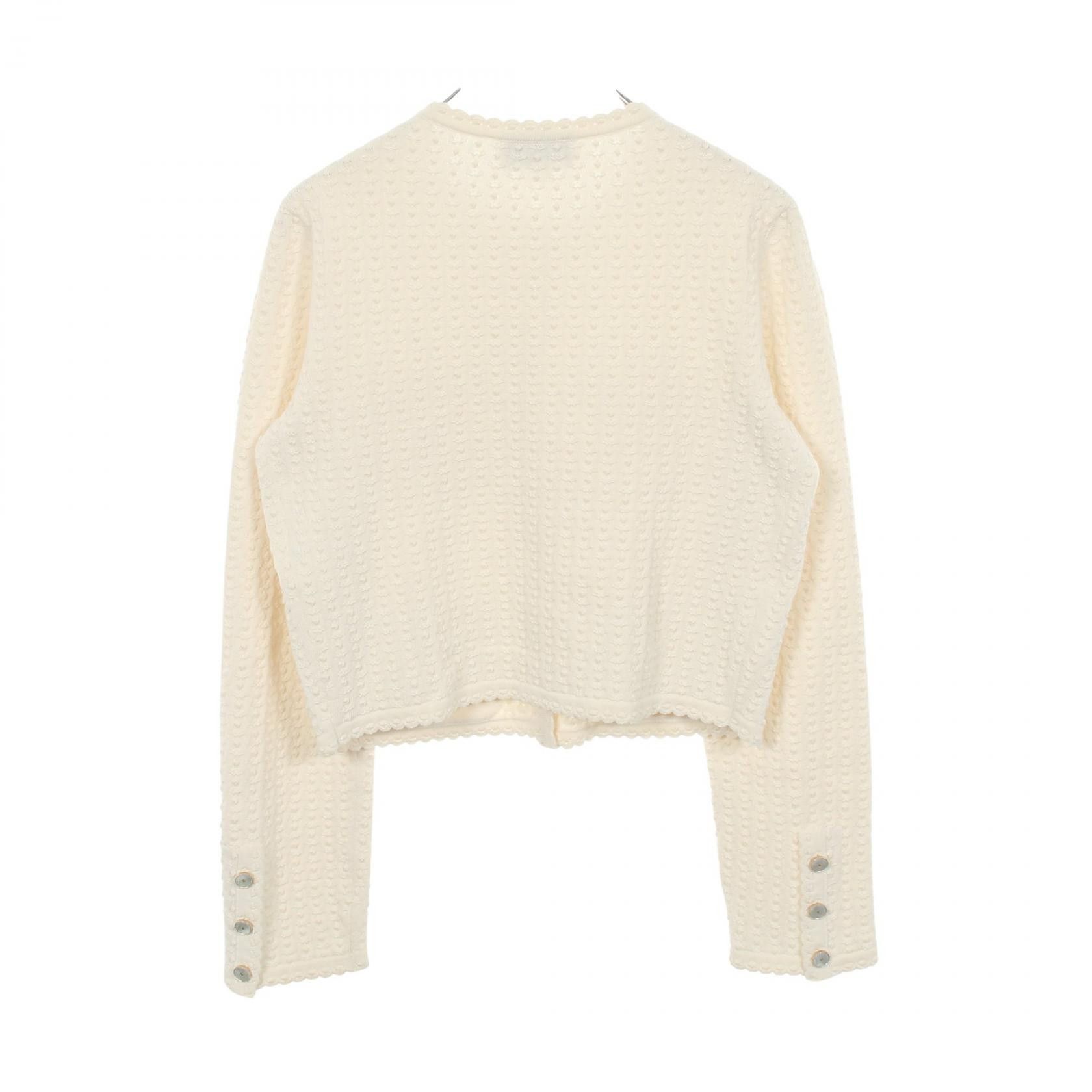 Chanel Chanel Chanel Knit Cardigan Textile Tops P79207K11420 DUTY FREE for USA Size ONE SIZE - 2 Thumbnail