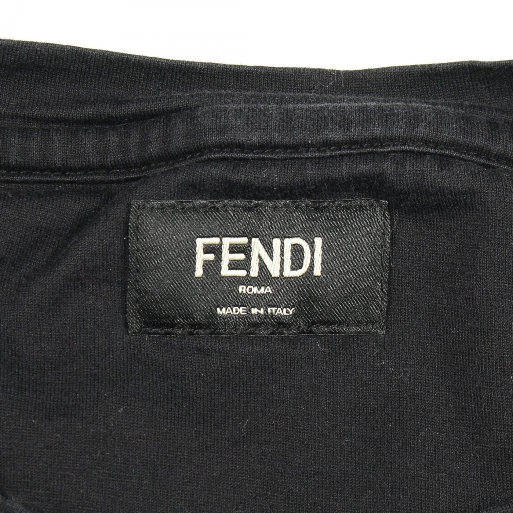 Fendi Fendi Fendi FF Labyrinth Embroidery Cotton T Shirt Textile T-Shirts FY1319ASE7 DUTY FREE for USA Size ONE SIZE - 3 Thumbnail