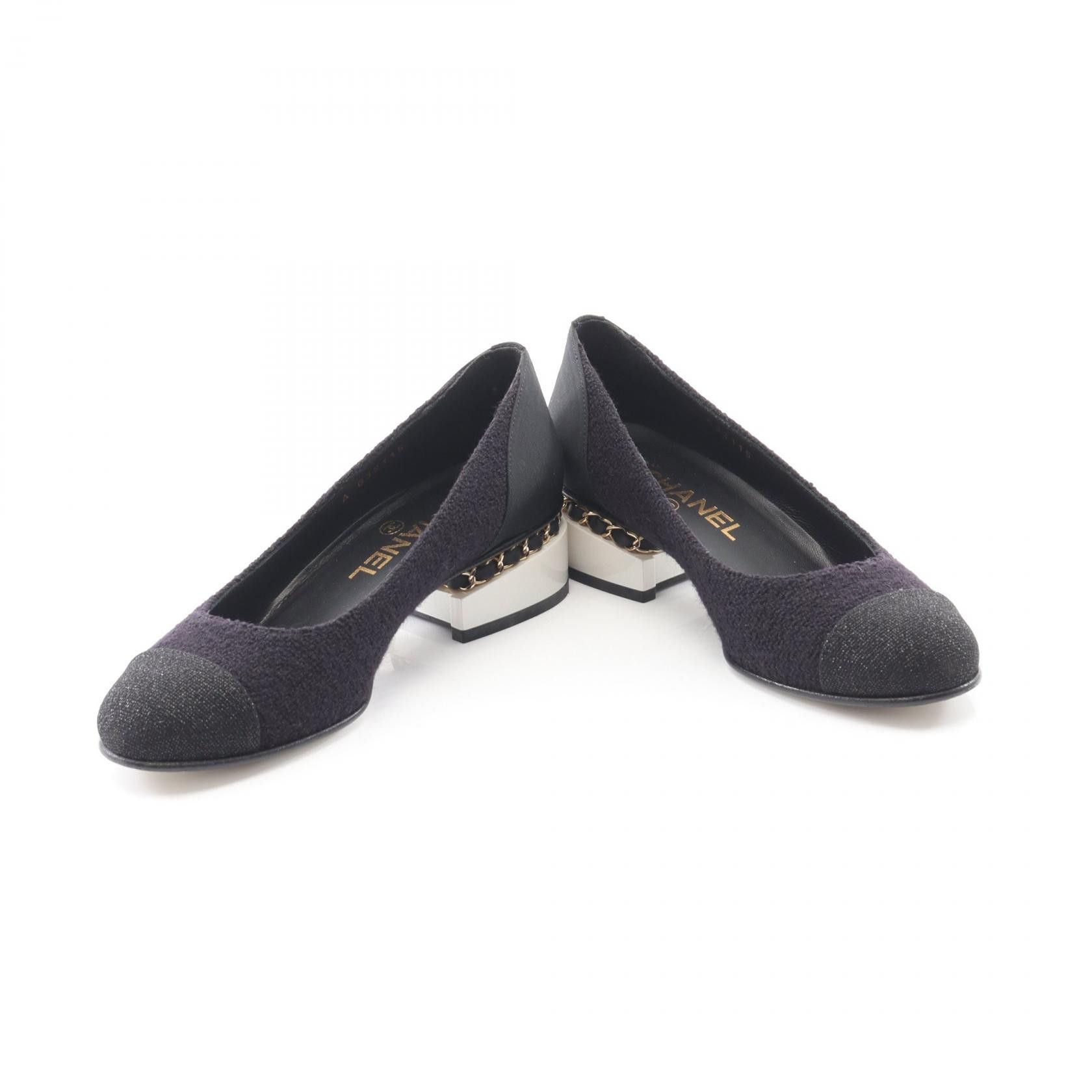 Chanel Chanel Chanel Coco Mark Fabric Pumps Textile Shoes DUTY FREE for USA Size ONE SIZE - 3 Thumbnail