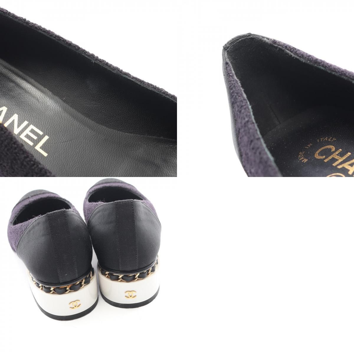 Chanel Chanel Chanel Coco Mark Fabric Pumps Textile Shoes DUTY FREE for USA Size ONE SIZE - 10 Thumbnail