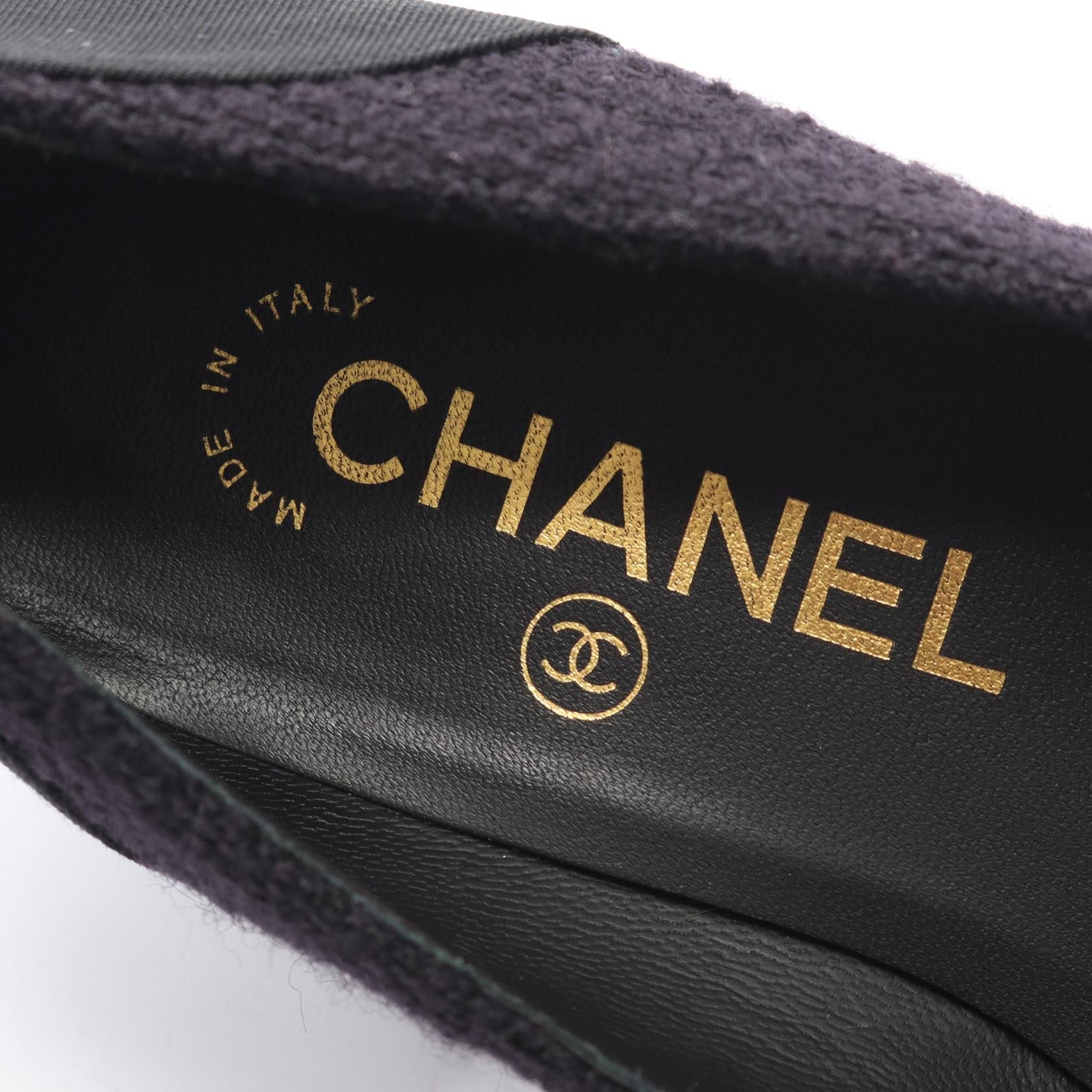 Chanel Chanel Chanel Coco Mark Fabric Pumps Textile Shoes DUTY FREE for USA Size ONE SIZE - 5 Thumbnail