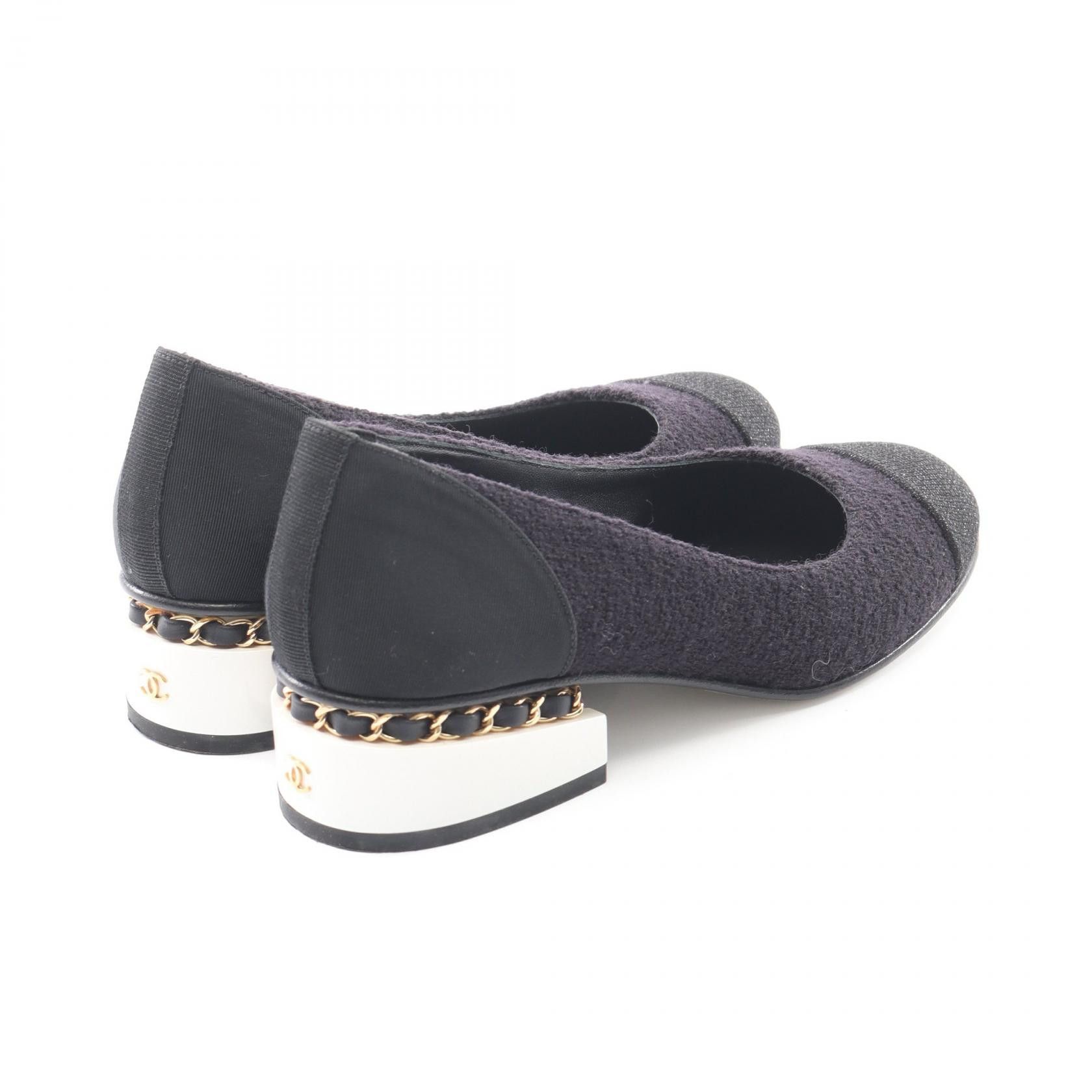 Chanel Chanel Chanel Coco Mark Fabric Pumps Textile Shoes DUTY FREE for USA Size ONE SIZE - 2 Thumbnail