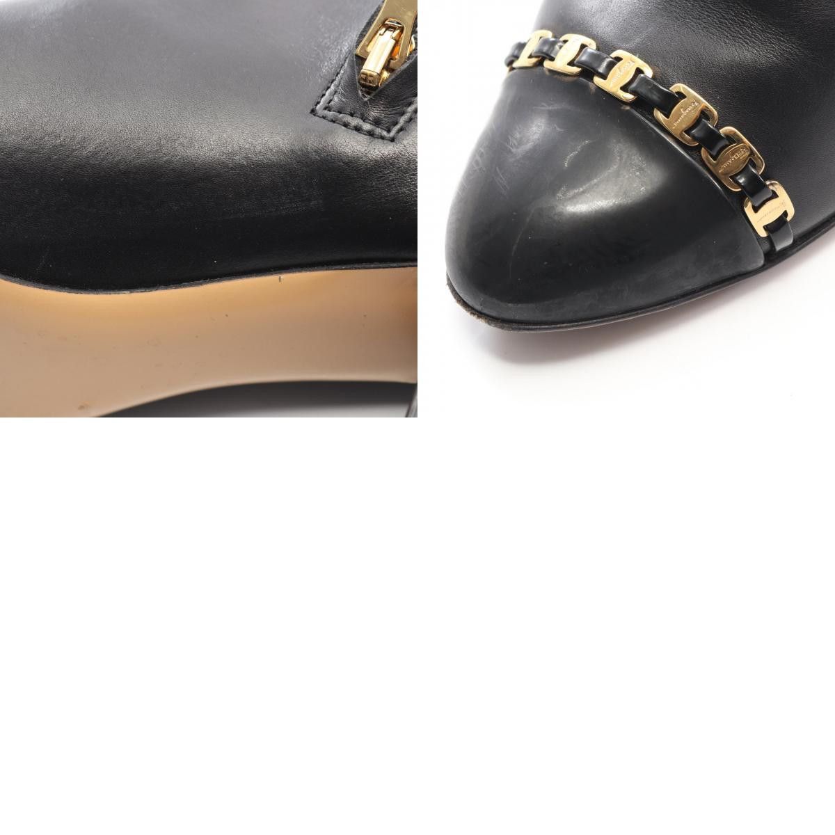 Salvatore Ferragamo Salvatore Ferragamo Salvatore Ferragamo Leather Boots Leather Shoes DUTY FREE for USA Size ONE SIZE - 10 Thumbnail