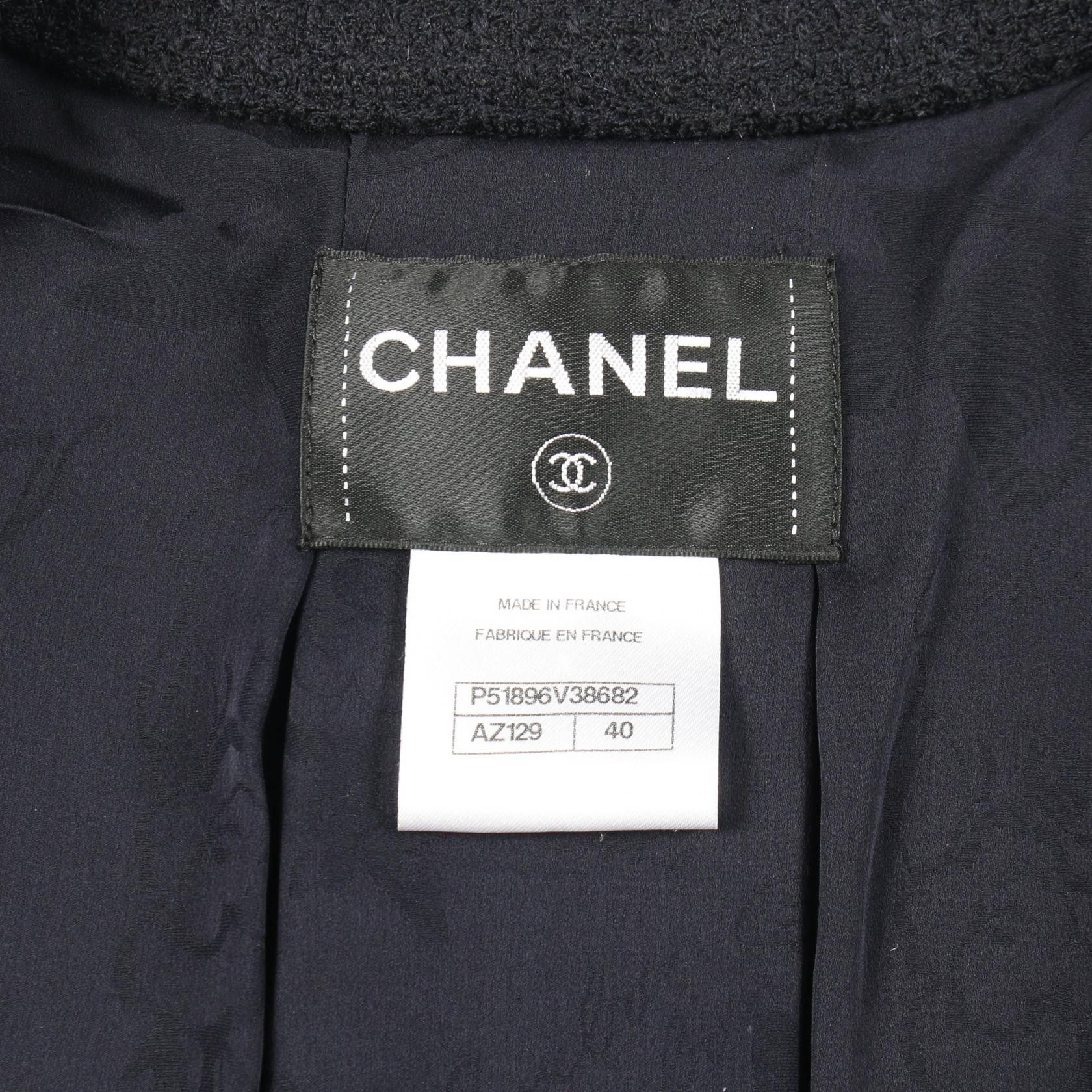 Chanel Chanel Chanel Coco Mark Button Tweed Wool Jacket Textile Outerwear DUTY FREE for USA Size ONE SIZE - 3 Thumbnail