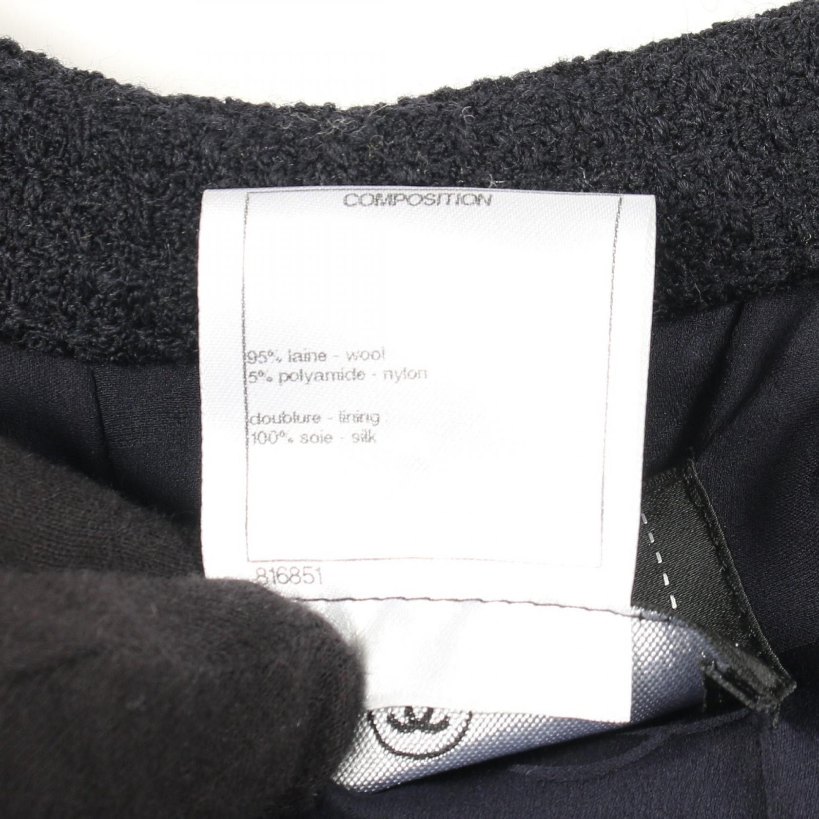 Chanel Chanel Chanel Coco Mark Button Tweed Wool Jacket Textile Outerwear DUTY FREE for USA Size ONE SIZE - 4 Thumbnail