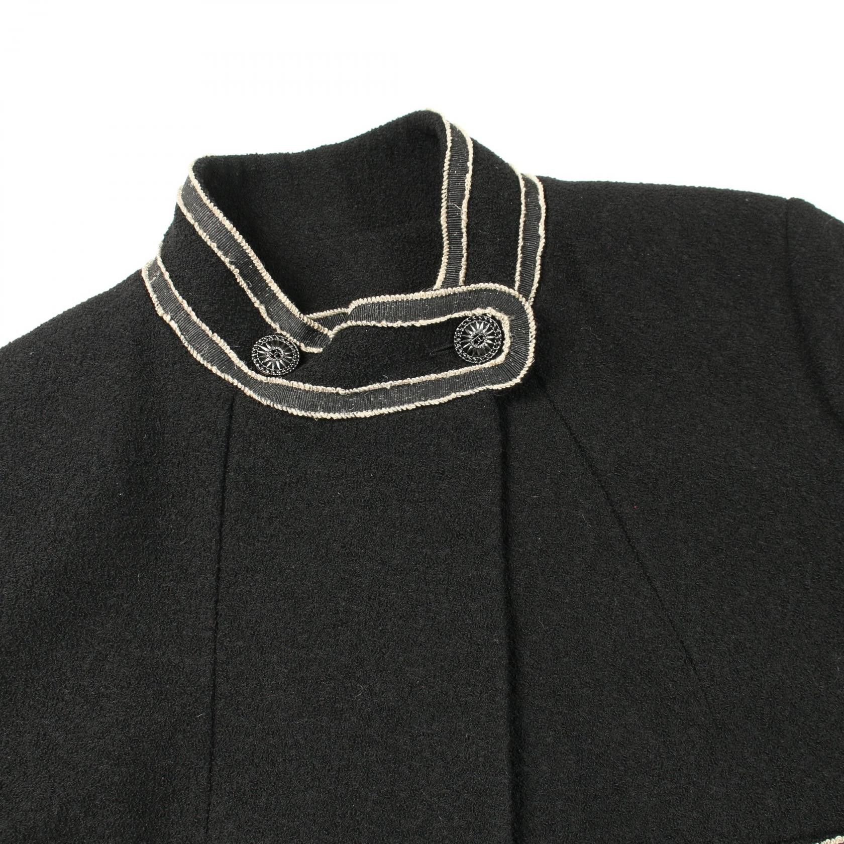 Chanel Chanel Chanel Coco Mark Wool Coat Textile Outerwear DUTY FREE for USA Size ONE SIZE - 8 Thumbnail