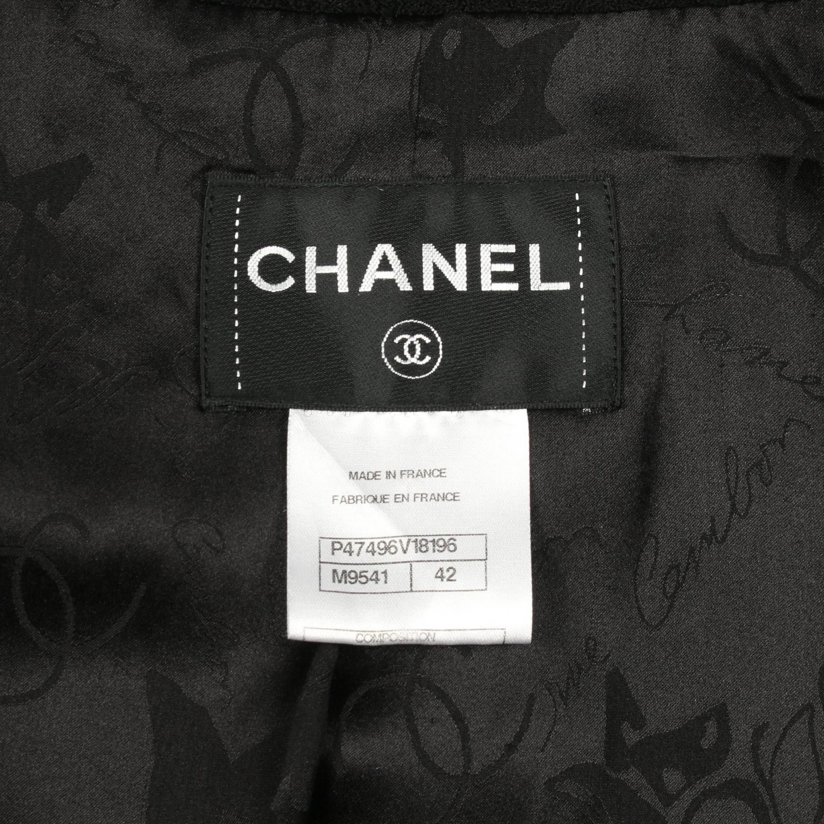 Chanel Chanel Chanel Coco Mark Wool Coat Textile Outerwear DUTY FREE for USA Size ONE SIZE - 3 Thumbnail