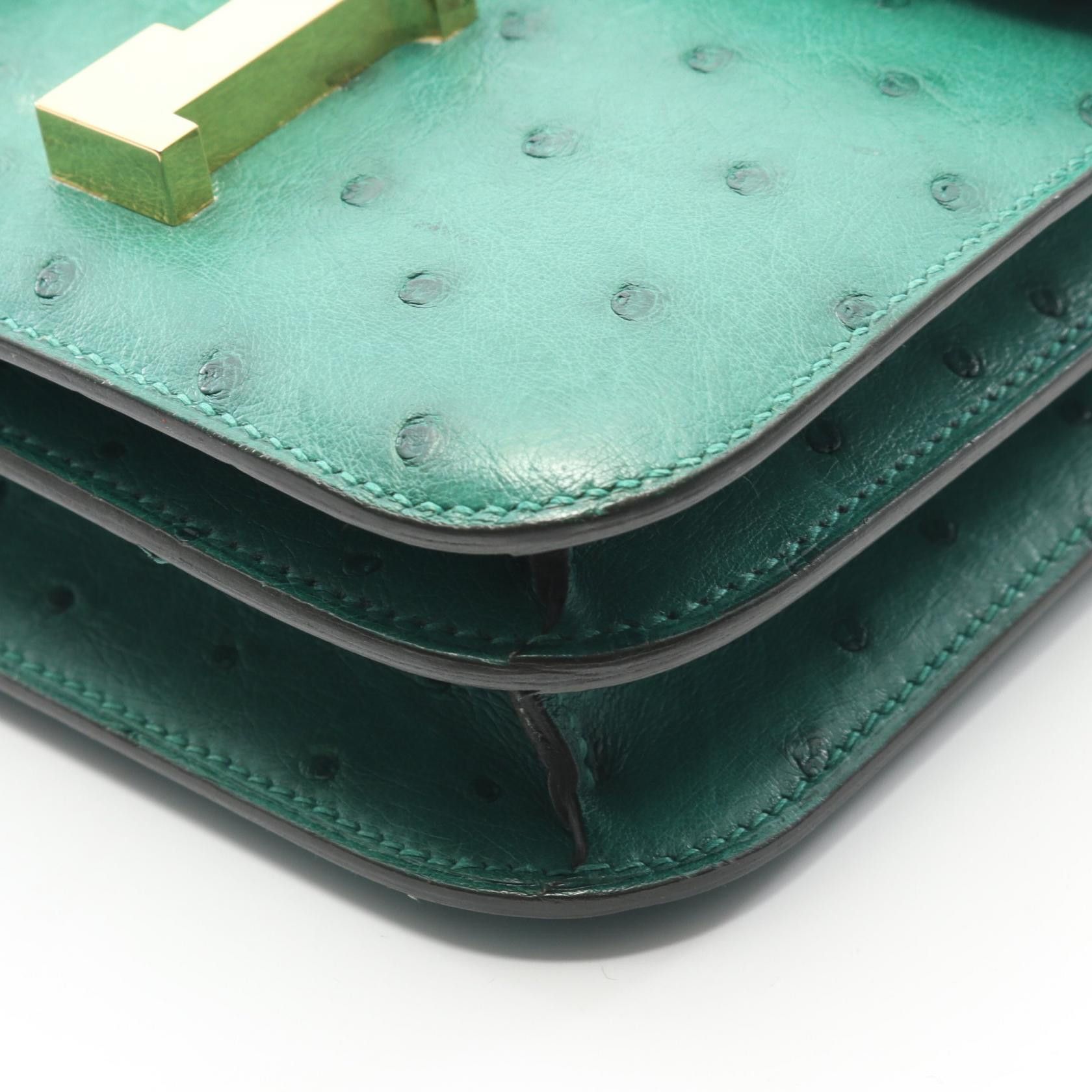 Hermes Hermes Hermes Constance3 Mini Ostrich Shoulder Bag Leather Shoulder Bag Stamp C (2018) DUTY FREE for USA Size ONE SIZE - 8 Thumbnail
