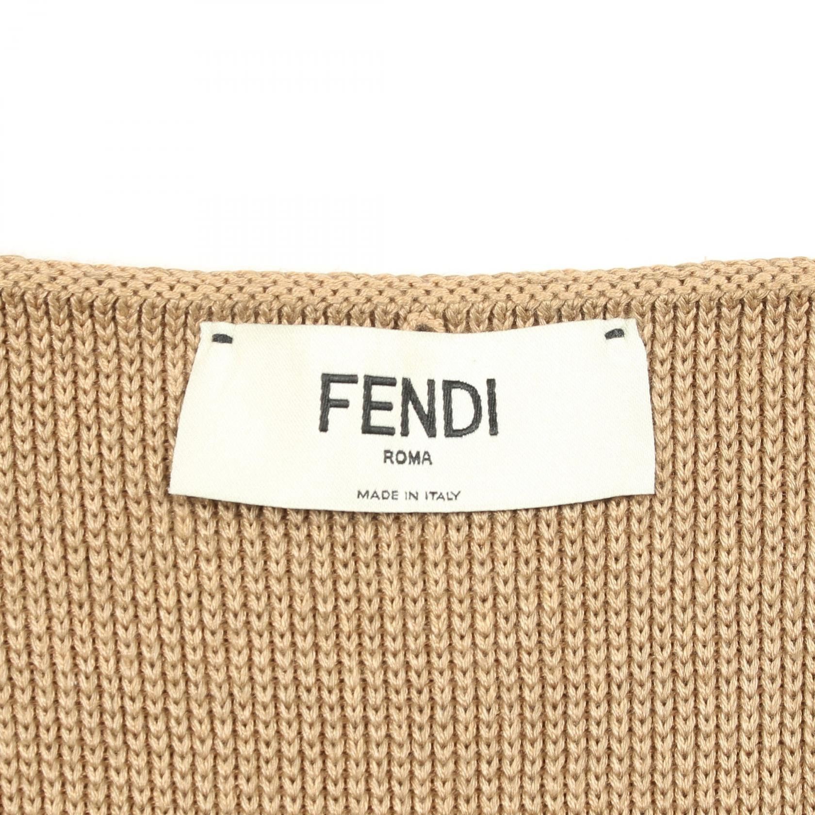 Fendi Fendi Fendi Silk Cotton Knit Top Textile Tops FZD45AUIO DUTY FREE for USA Size ONE SIZE - 3 Thumbnail