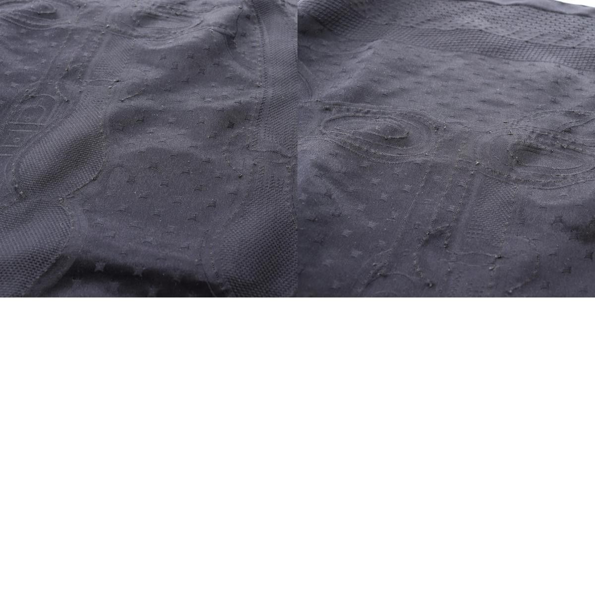 Hermes Hermes Hermes Coaching Perles Bleu Noir Silk Stole Textile Shawl DUTY FREE for USA Size ONE SIZE - 10 Thumbnail