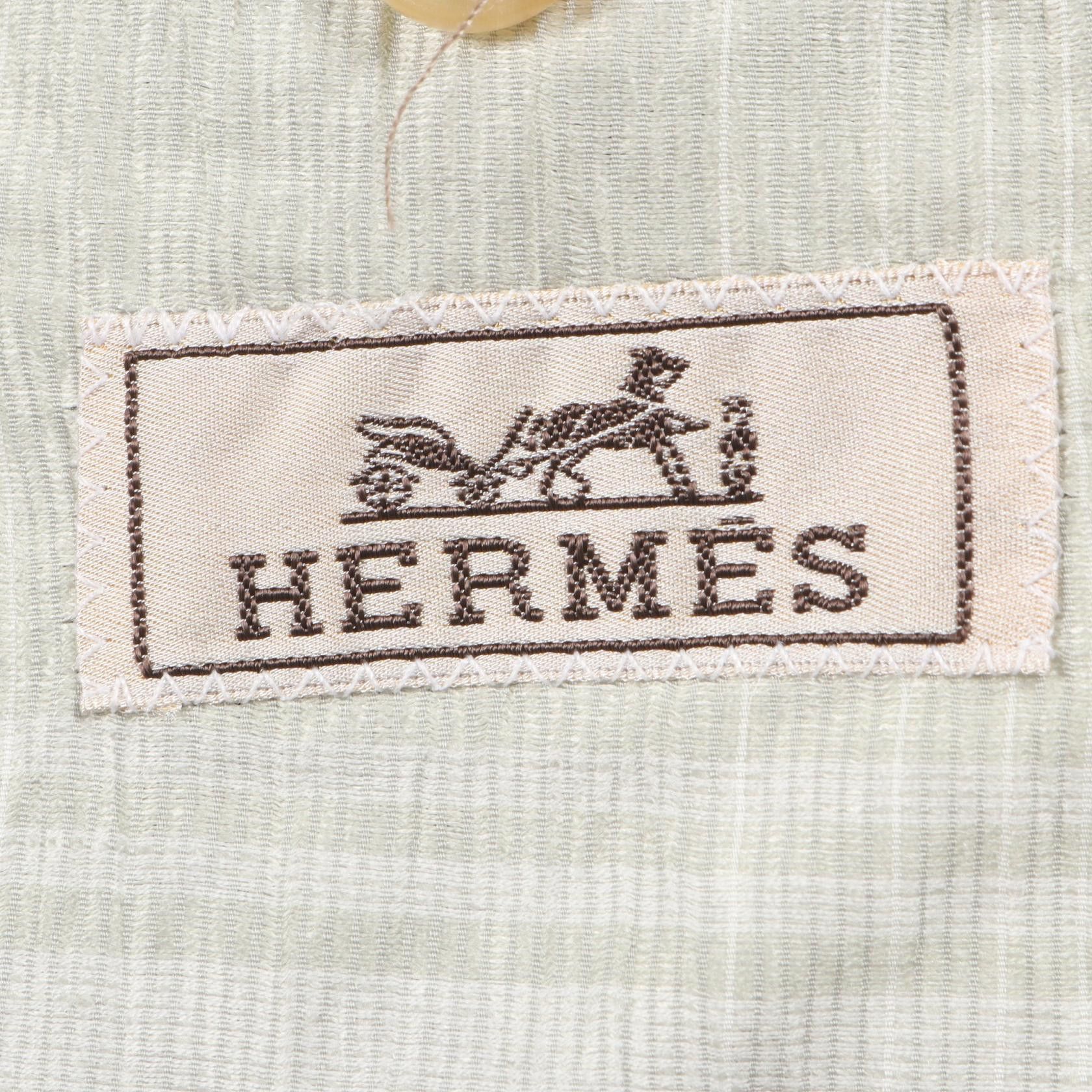 Hermes Hermes Hermes Cotton Polyester Tailored Jacket Textile Outerwear DUTY FREE for USA Size ONE SIZE - 3 Thumbnail