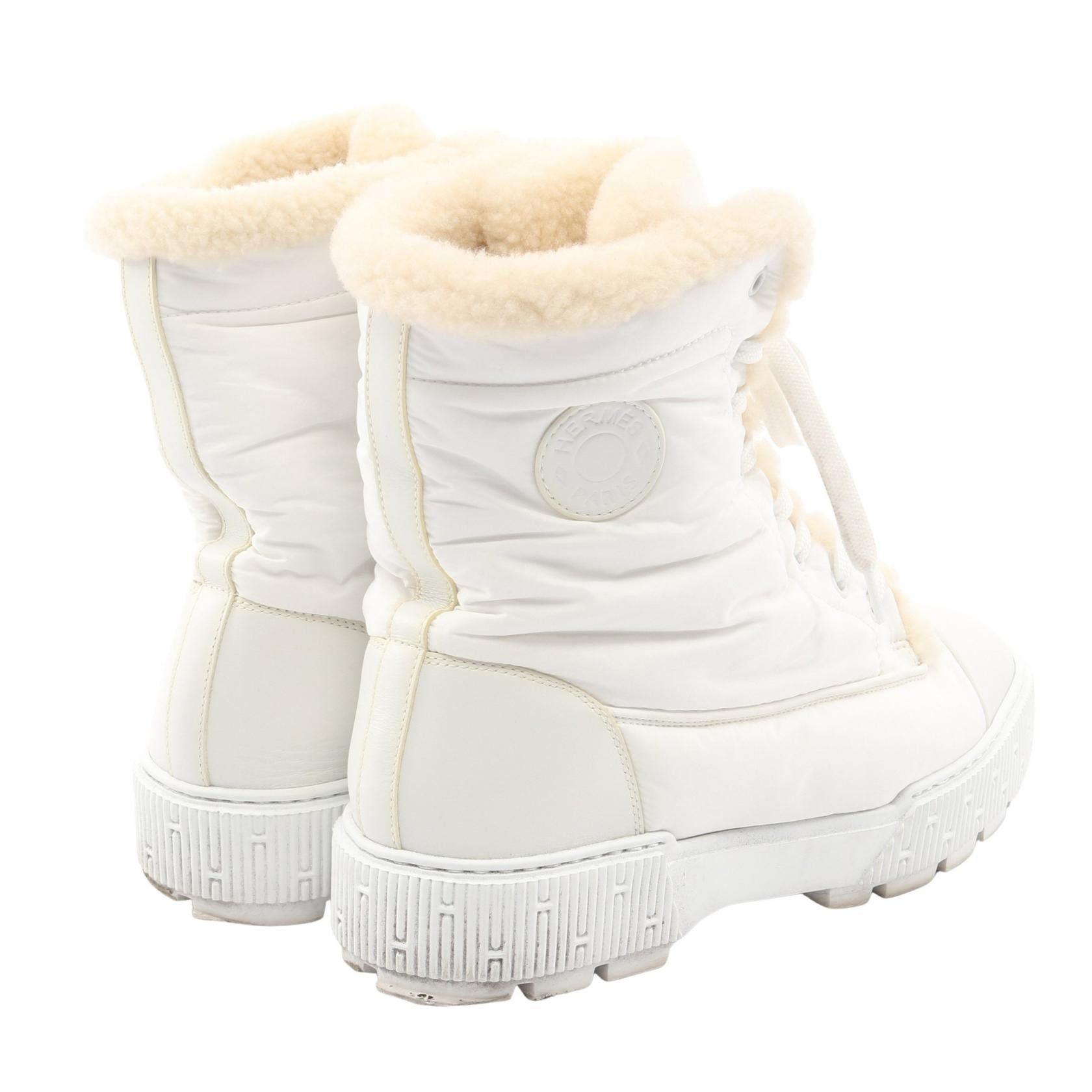 Hermes Hermes Hermes Fresh Fabric Boots Textile Shoes DUTY FREE for USA Size ONE SIZE - 2 Thumbnail