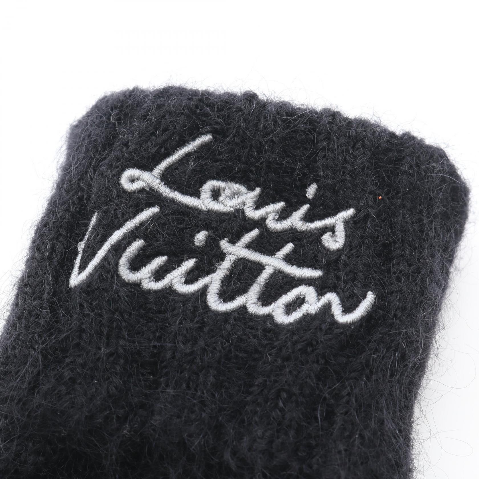 Louis Vuitton Louis Vuitton Louis Vuitton LV Script Wool Mohair Gloves Textile Gloves DUTY FREE for USA Size ONE SIZE - 5 Thumbnail