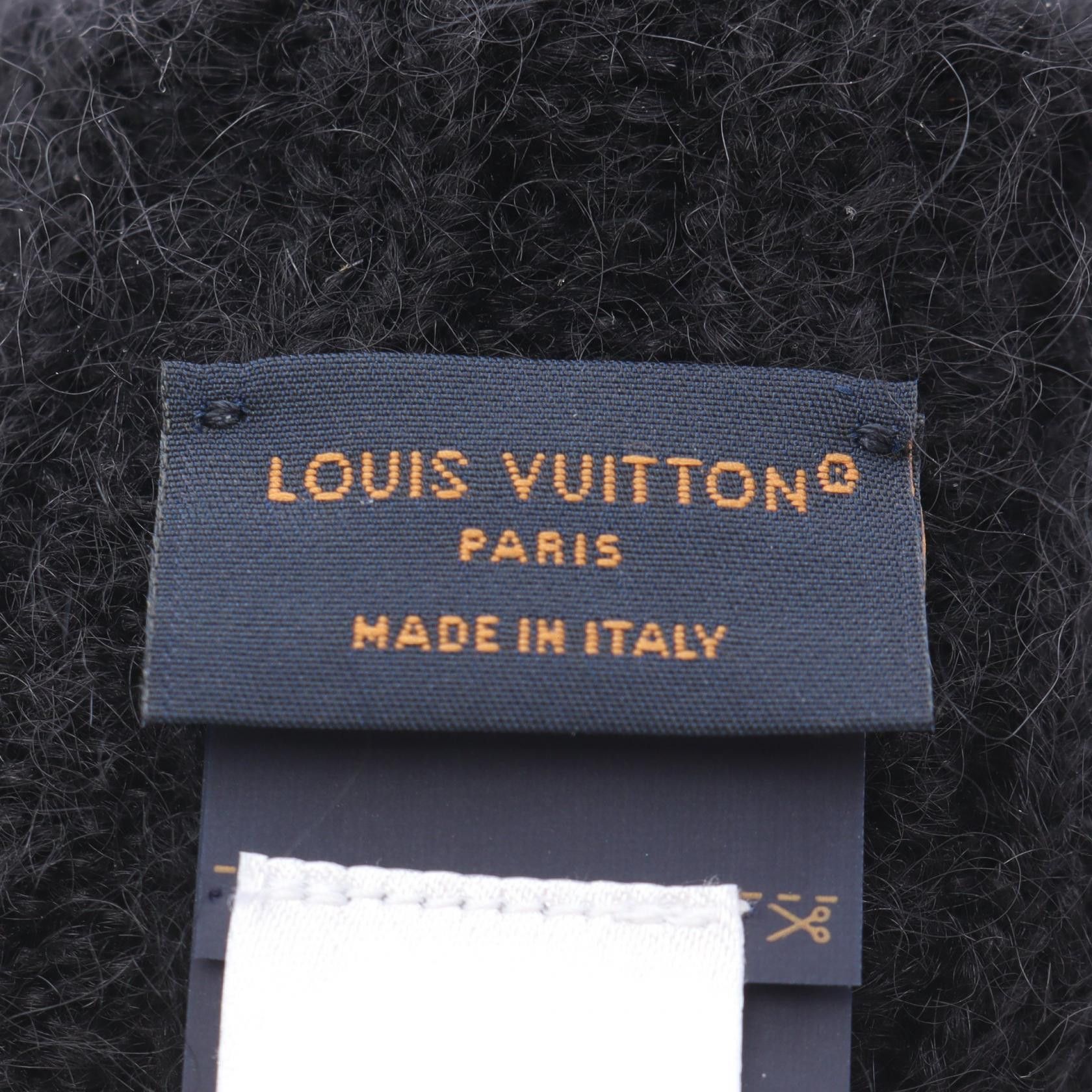 Louis Vuitton Louis Vuitton Louis Vuitton LV Script Wool Mohair Gloves Textile Gloves DUTY FREE for USA Size ONE SIZE - 3 Thumbnail