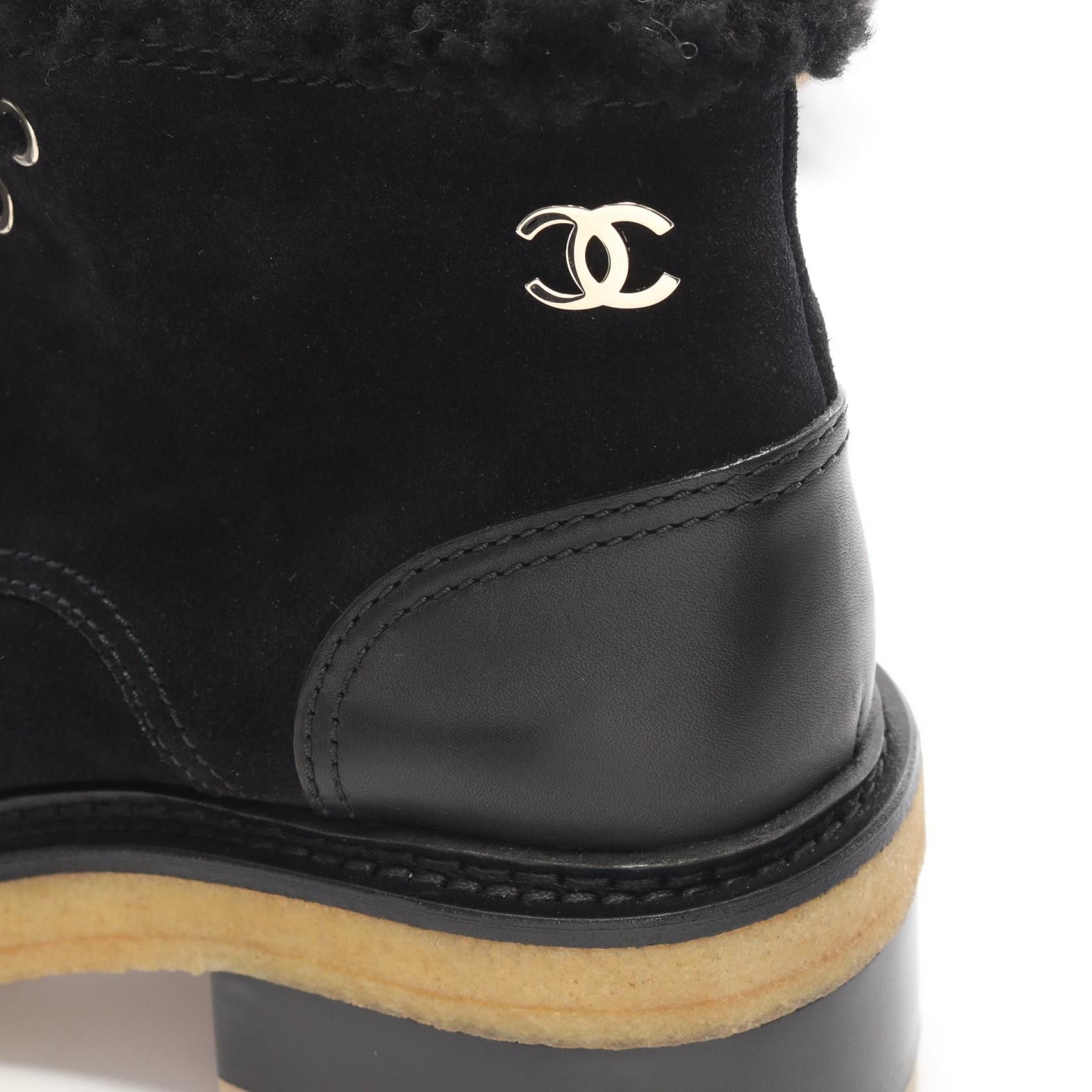 Chanel Chanel Chanel Coco Mark Suede Leather Boots Leather Shoes DUTY FREE for USA Size ONE SIZE - 10 Thumbnail