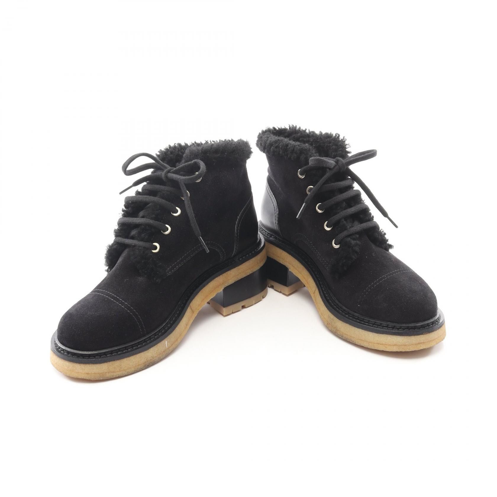 Chanel Chanel Chanel Coco Mark Suede Leather Boots Leather Shoes DUTY FREE for USA Size ONE SIZE - 3 Thumbnail