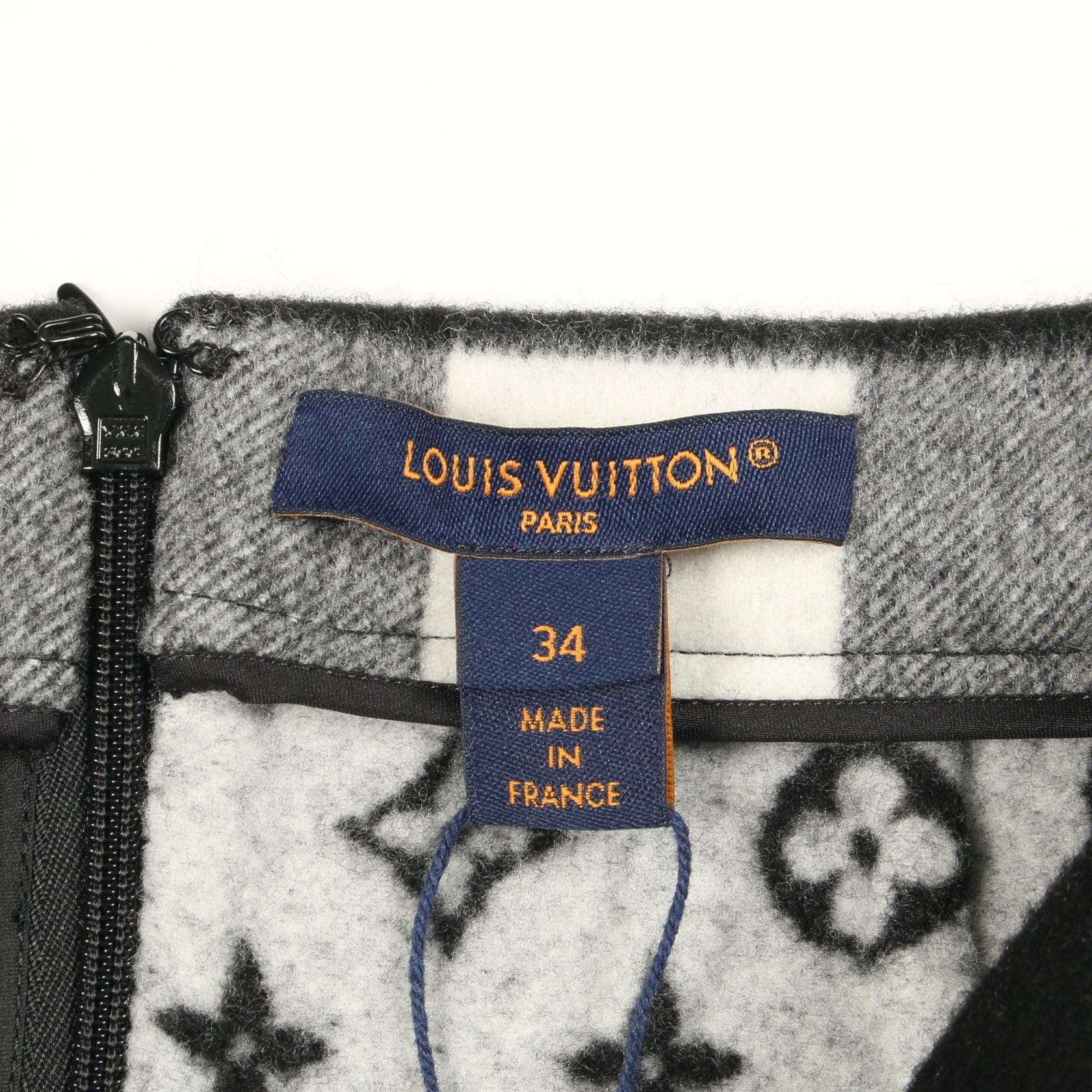 Louis Vuitton Louis Vuitton Louis Vuitton Wool Cashmere Skirt Textile Skirts DUTY FREE for USA Size ONE SIZE - 3 Thumbnail