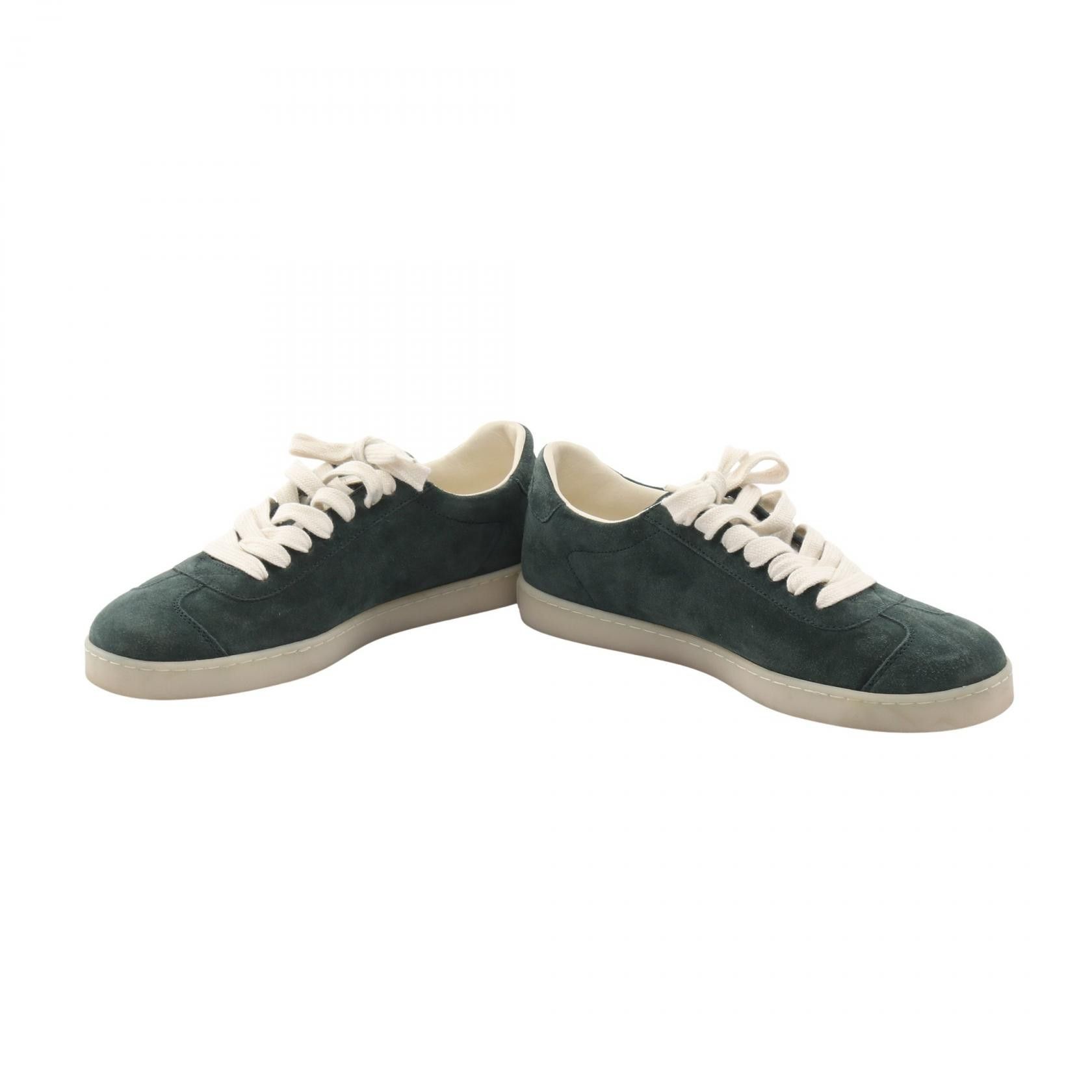Prada Prada Prada Triangle Logo Suede Sneakers Leather Shoes DUTY FREE for USA Size ONE SIZE - 3 Thumbnail