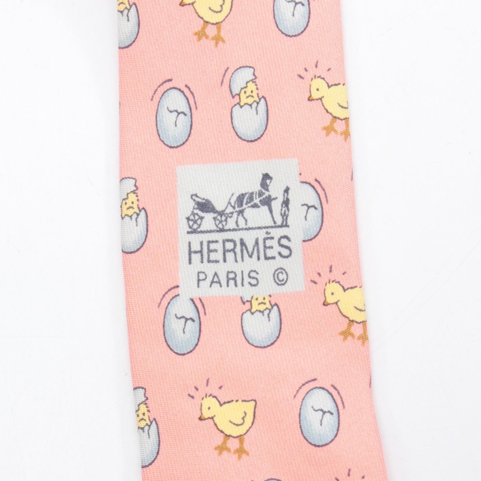Hermes Hermes Hermes Silk Tie Textile Necktie DUTY FREE for USA Size ONE SIZE - 4 Thumbnail
