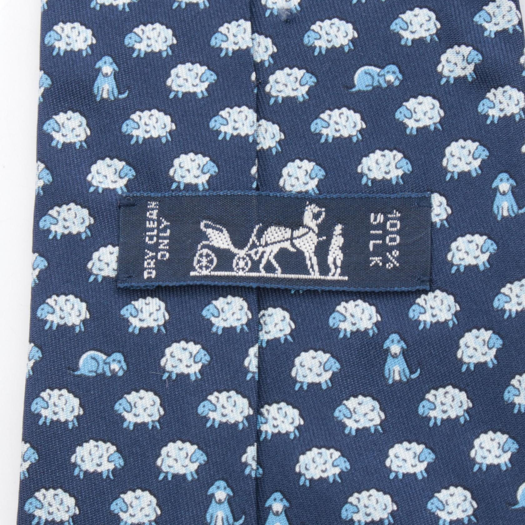 Hermes Hermes Hermes Silk Tie Textile Necktie DUTY FREE for USA Size ONE SIZE - 5 Thumbnail