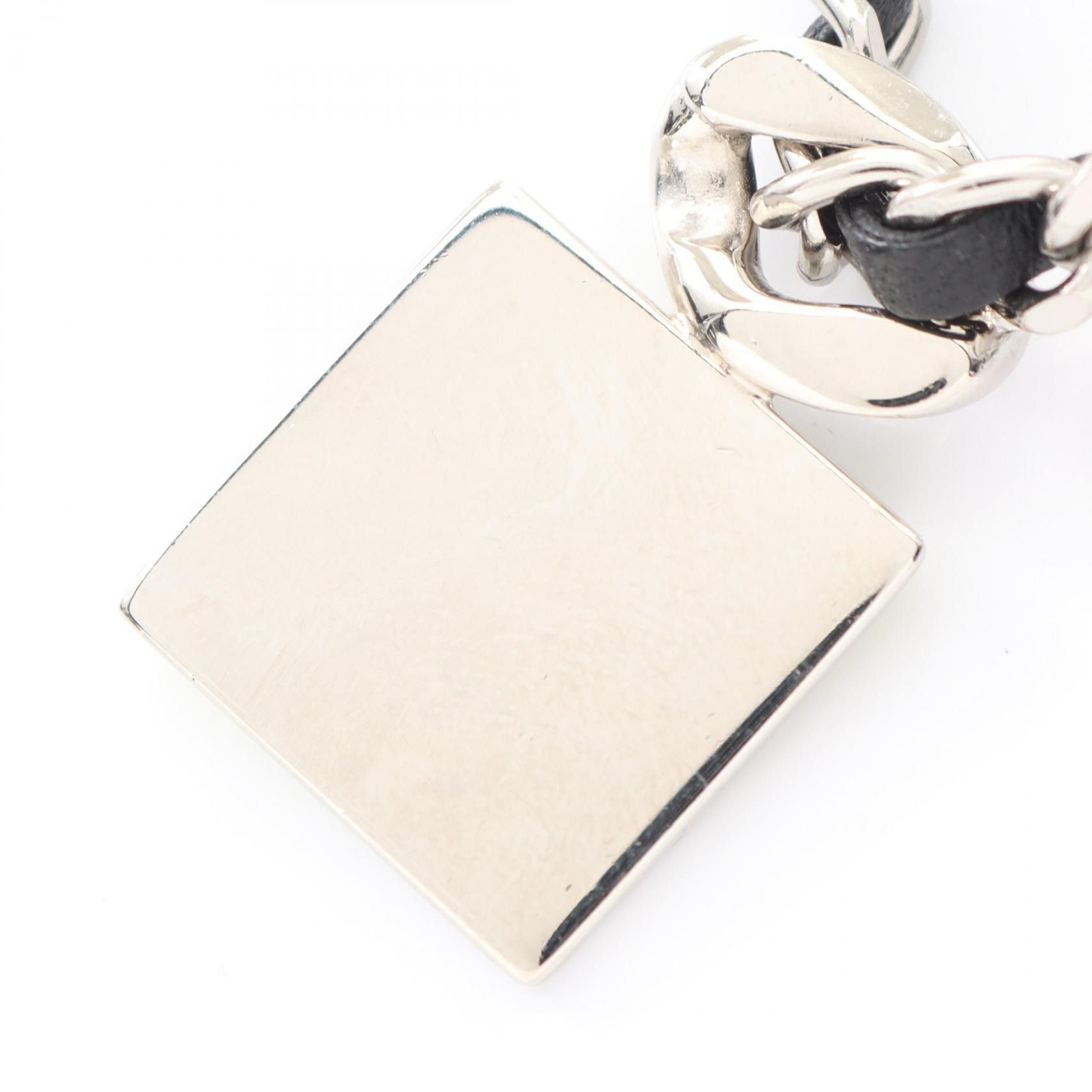 Chanel Chanel CHANEL Coco Mark Leather Stainless Steel Necklace Leather Necklace DUTY FREE for USA Size ONE SIZE - 2 Thumbnail