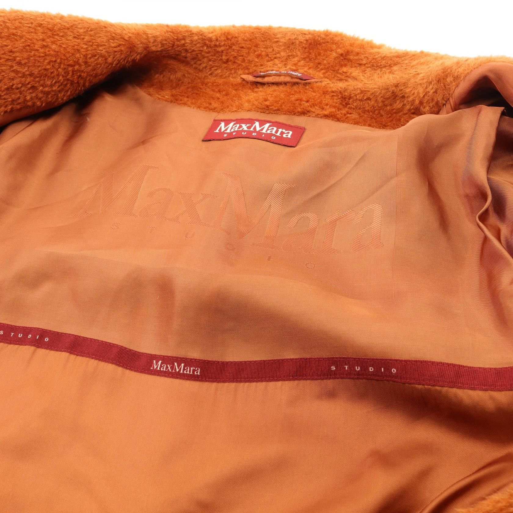 Max Mara Max Mara Max Mara Studio Wool Alpaca Coat Textile Outerwear 60861263 DUTY FREE for USA Size ONE SIZE - 9 Thumbnail