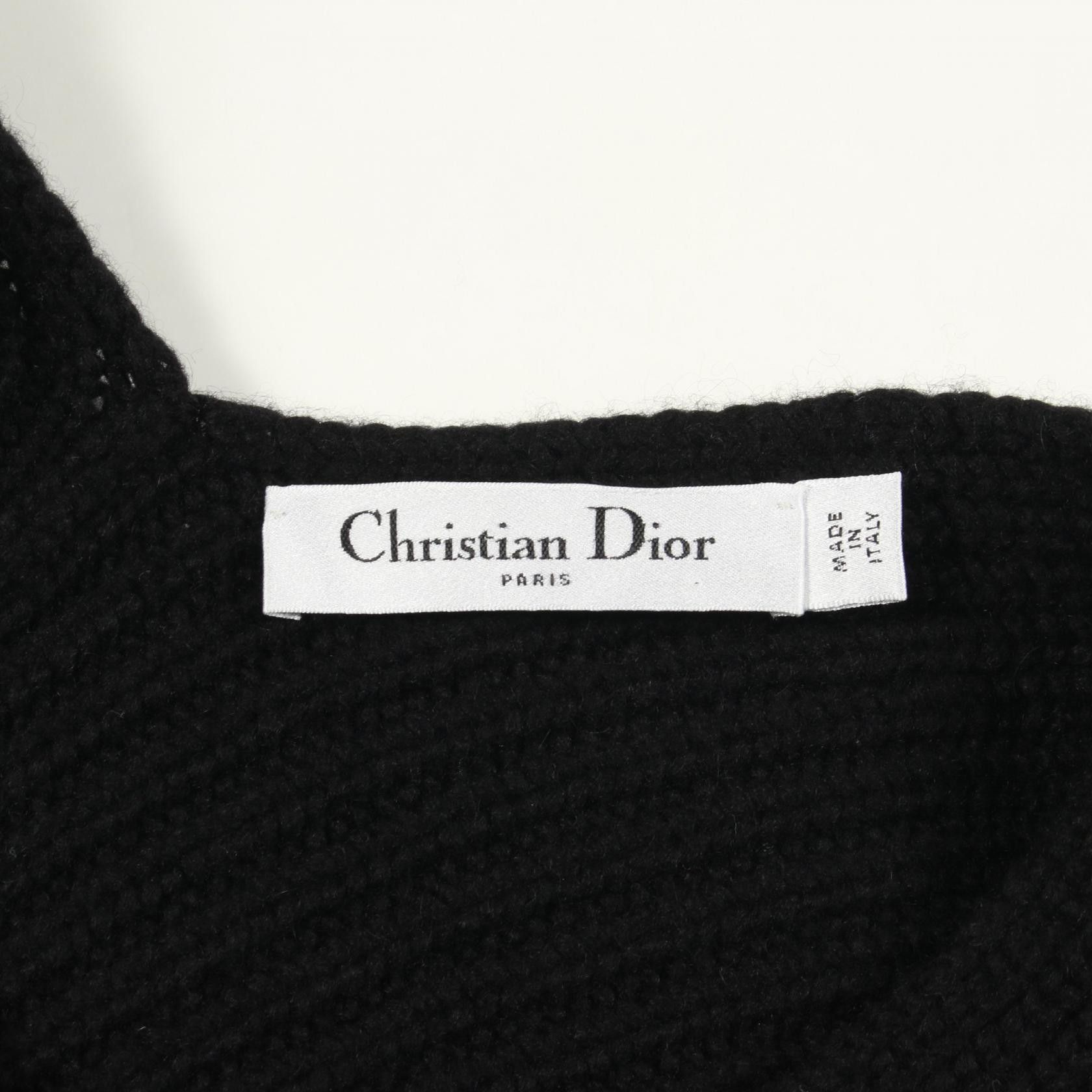 Dior Dior Dior Cashmere Cardigan Textile Tops DUTY FREE for USA Size ONE SIZE - 3 Thumbnail