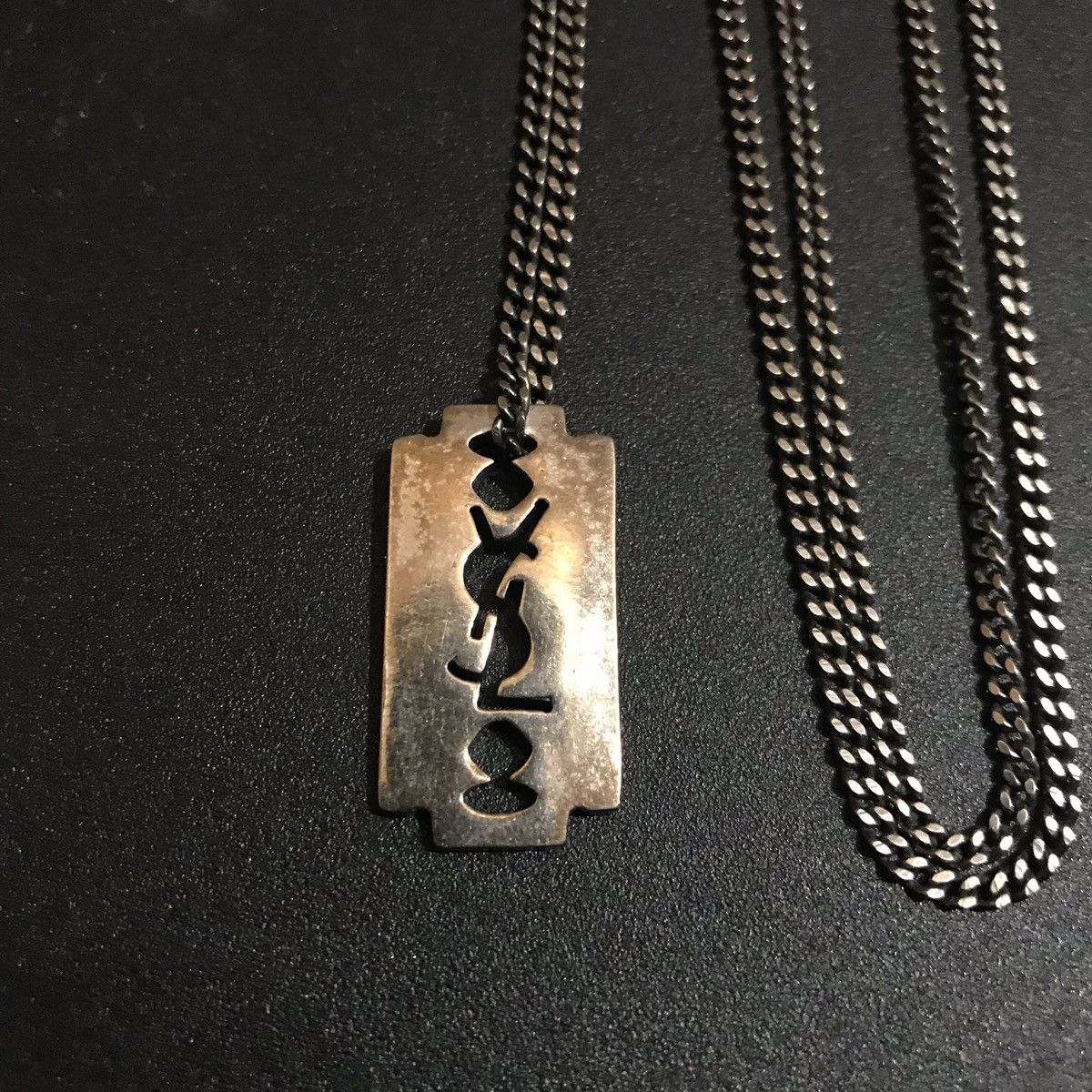 Saint Laurent Paris Saint Laurent Razor Blade Necklace Grailed