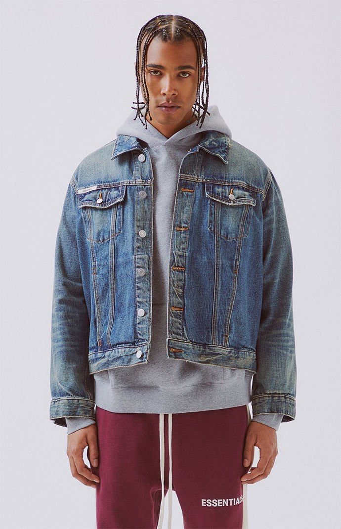 Pacsun NEED GONE Fear Of God FOG Essentials Denim Jacket Grailed