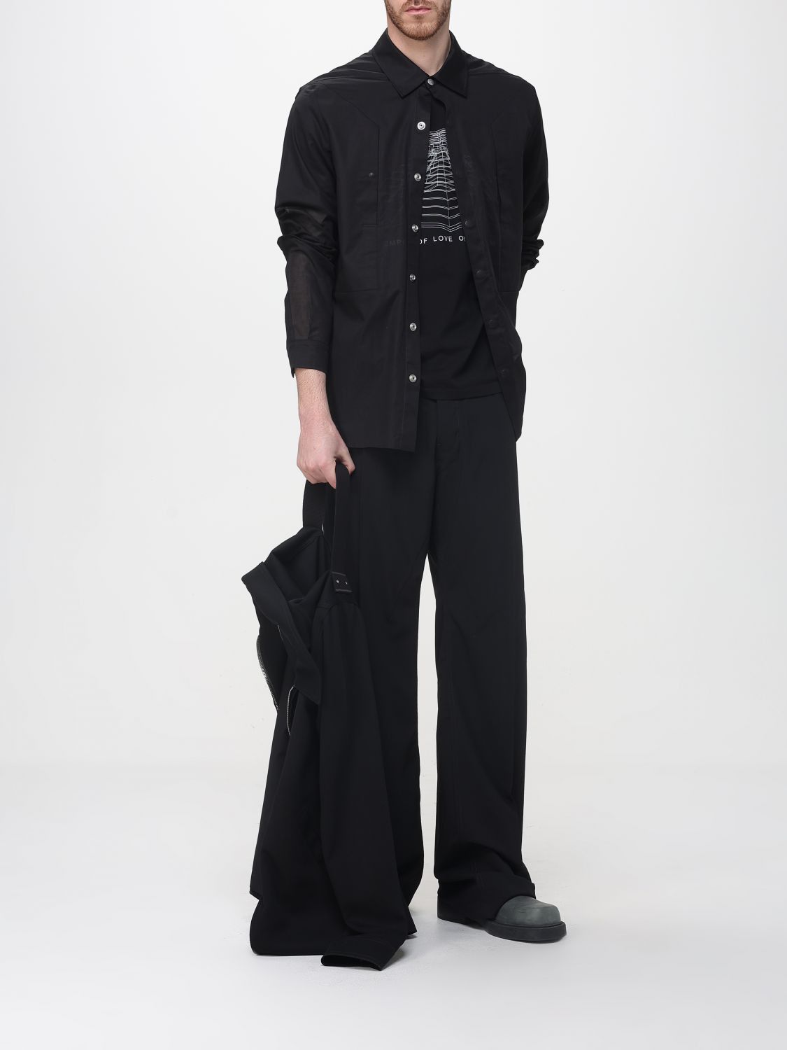 Rick Owens Rick Owens Shirt Men Black Size US L / EU 52-54 / 3 - 2 Thumbnail