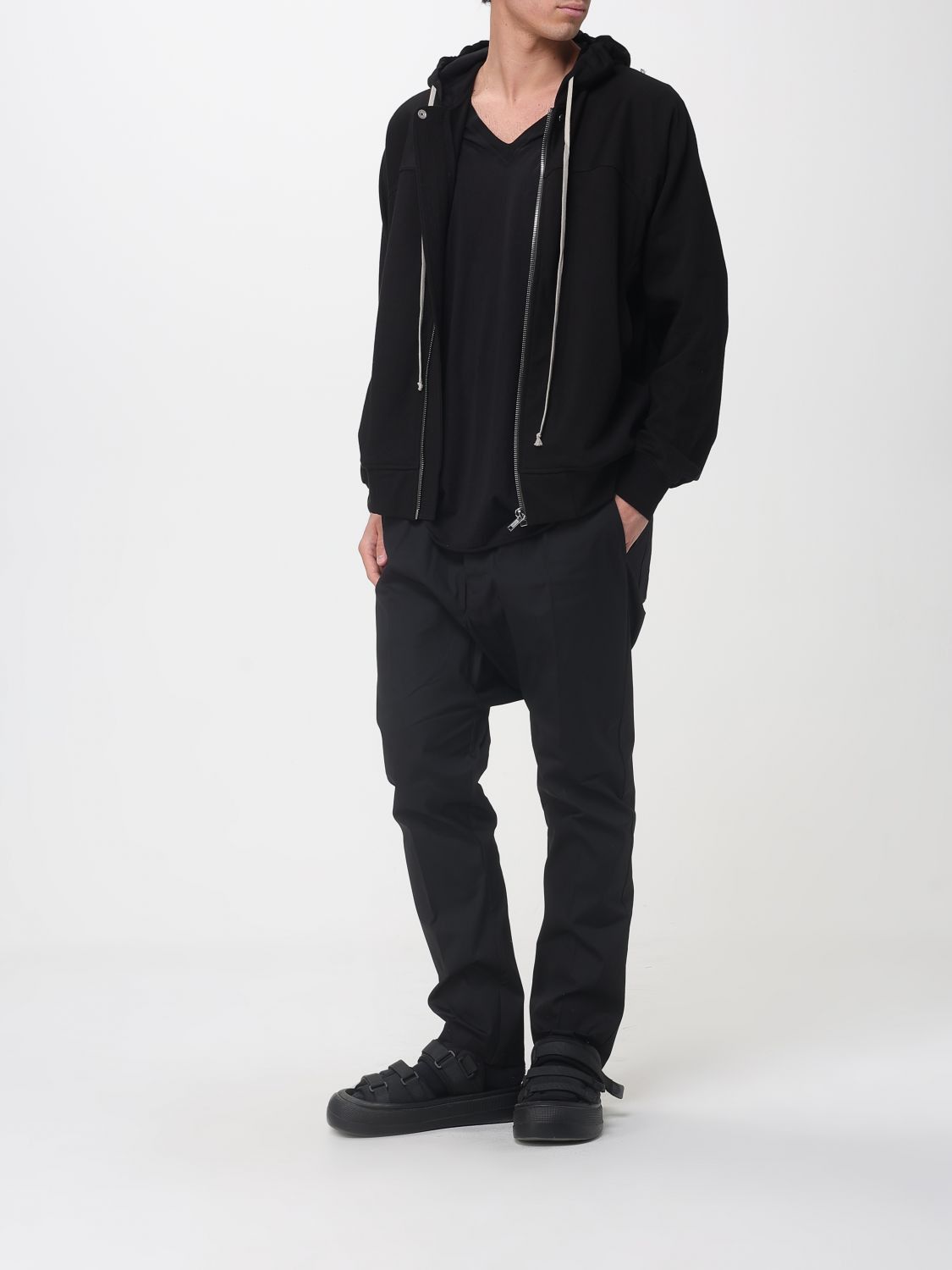 Rick Owens Rick Owens Sweatshirt Men Black Size US M / EU 48-50 / 2 - 2 Thumbnail
