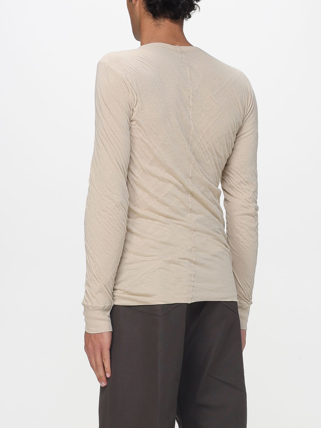 Rick Owens Rick Owens T-Shirt Men Beige Size US L / EU 52-54 / 3 - 3 Thumbnail