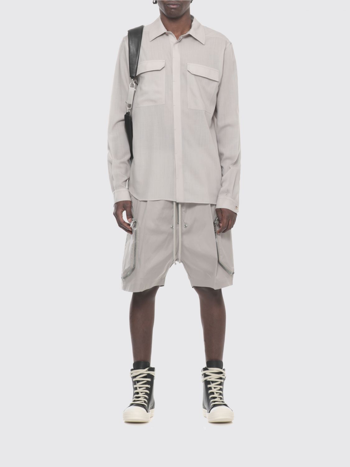 Rick Owens Rick Owens Shirt Men Beige Size US XL / EU 56 / 4 - 2 Thumbnail