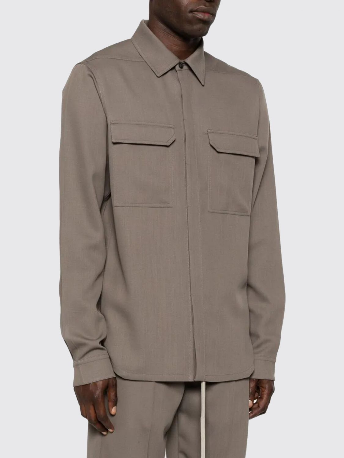 Rick Owens Rick Owens Shirt Men Grey Size US S / EU 44-46 / 1 - 4 Thumbnail