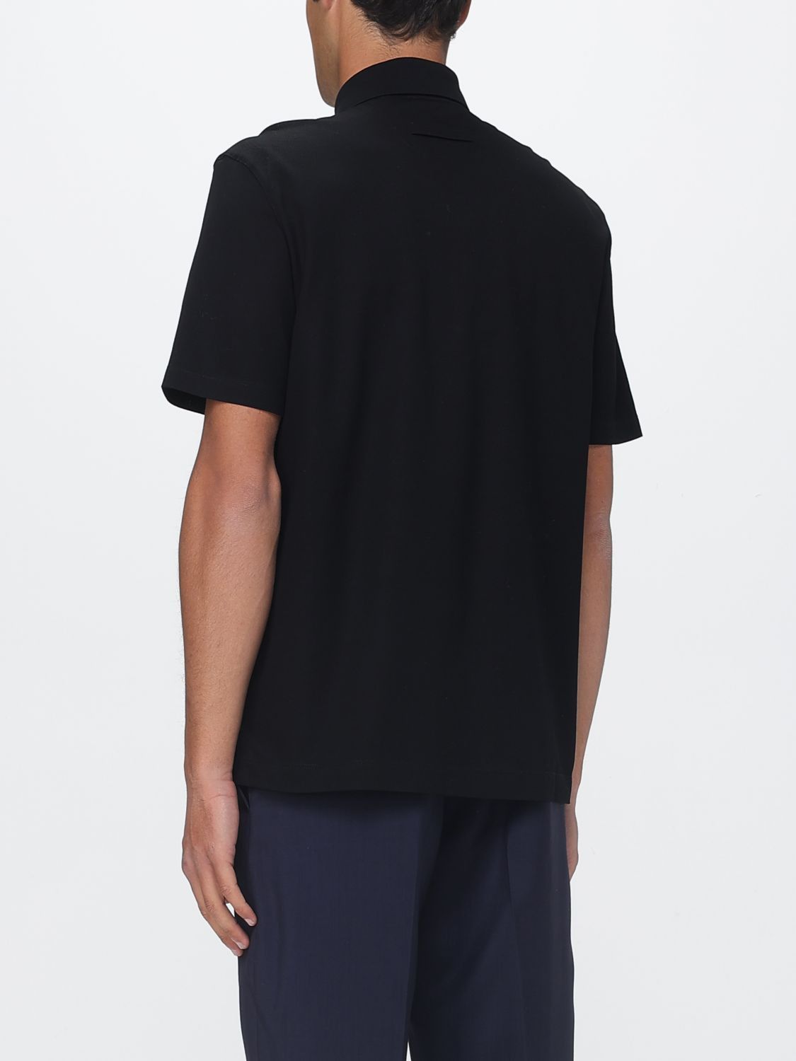 Ermenegildo Zegna Zegna Polo Shirt Men Black Size US M / EU 48-50 / 2 - 2 Thumbnail
