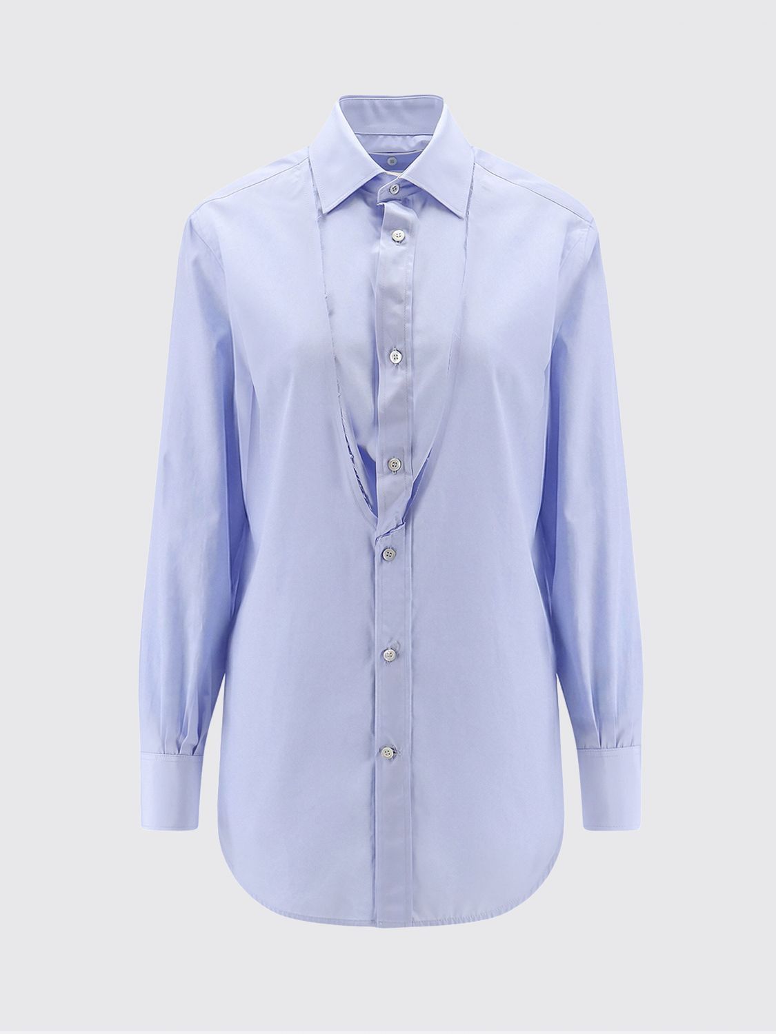 Maison Margiela Maison Margiela Shirt Woman Blue Size S / US 4 / IT 40 - 2 Thumbnail
