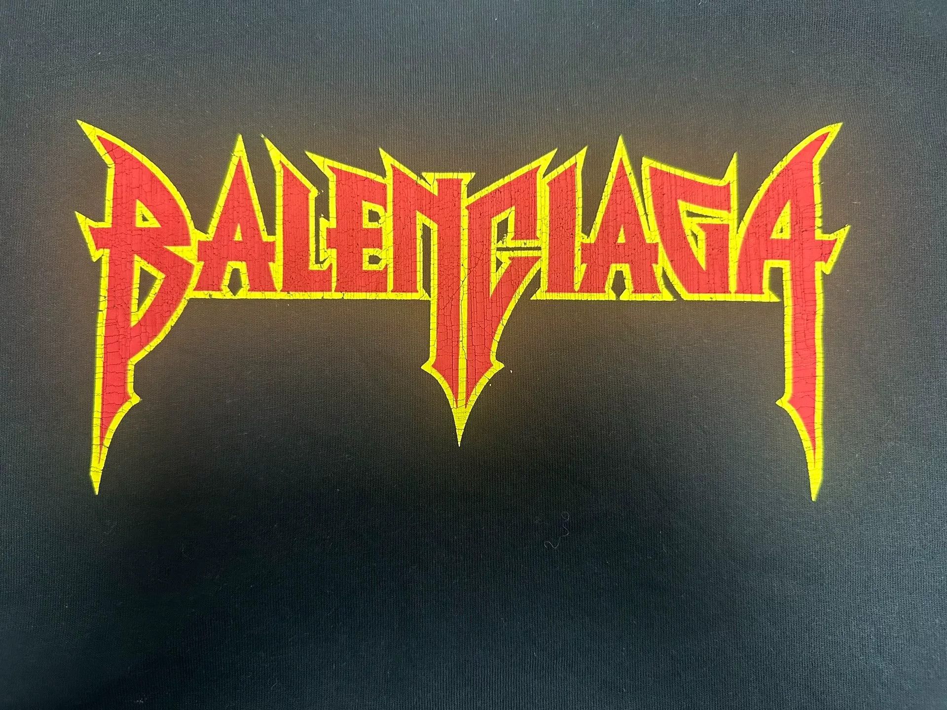 Balenciaga Balenciaga Lightning Logo T-Shirt Size 4 Size US XL / EU 56 / 4 - 4 Thumbnail