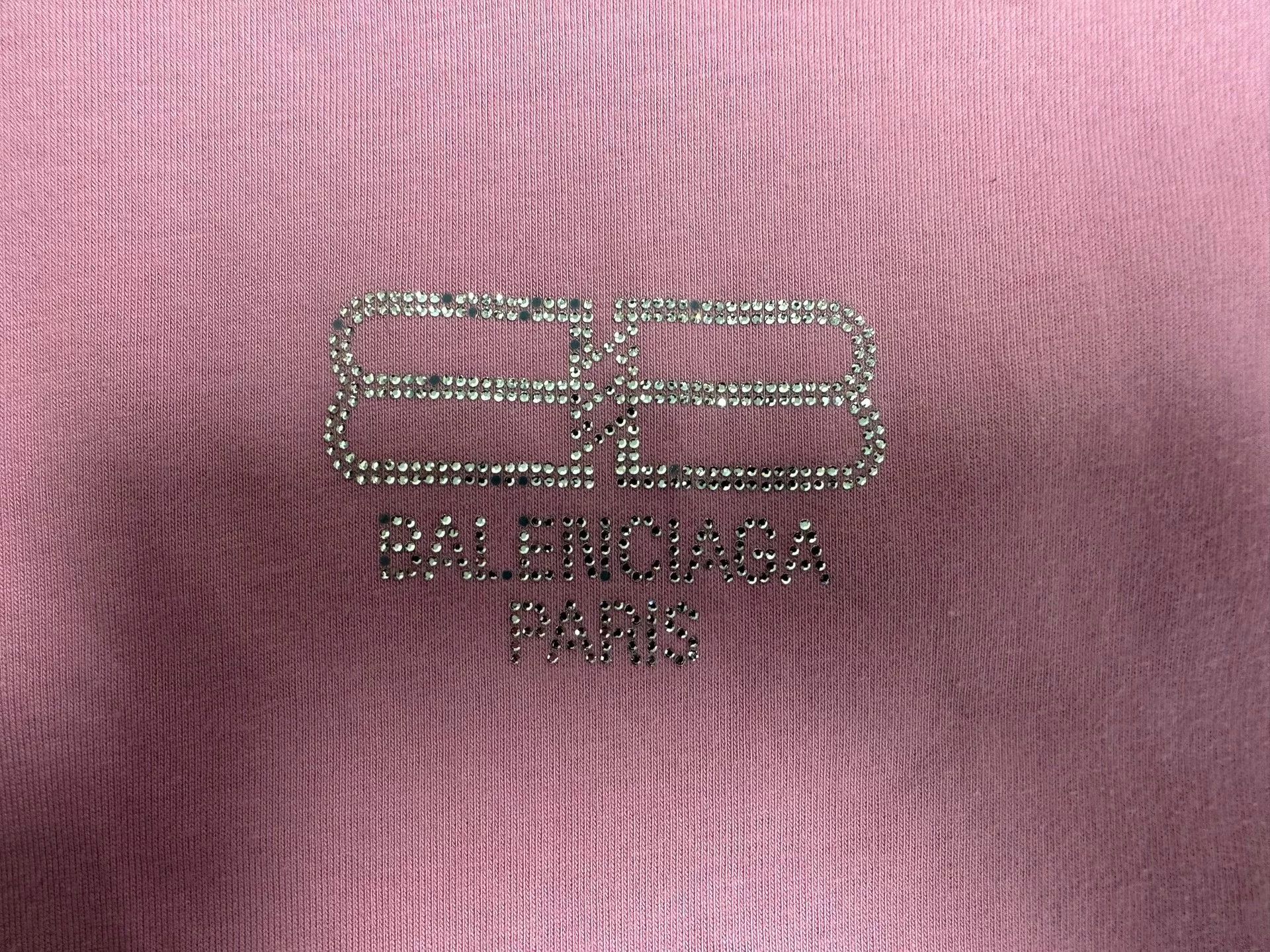 Balenciaga Balenciaga Rhinestone BB Logo T-Shirt M Size US M / EU 48-50 / 2 - 4 Thumbnail