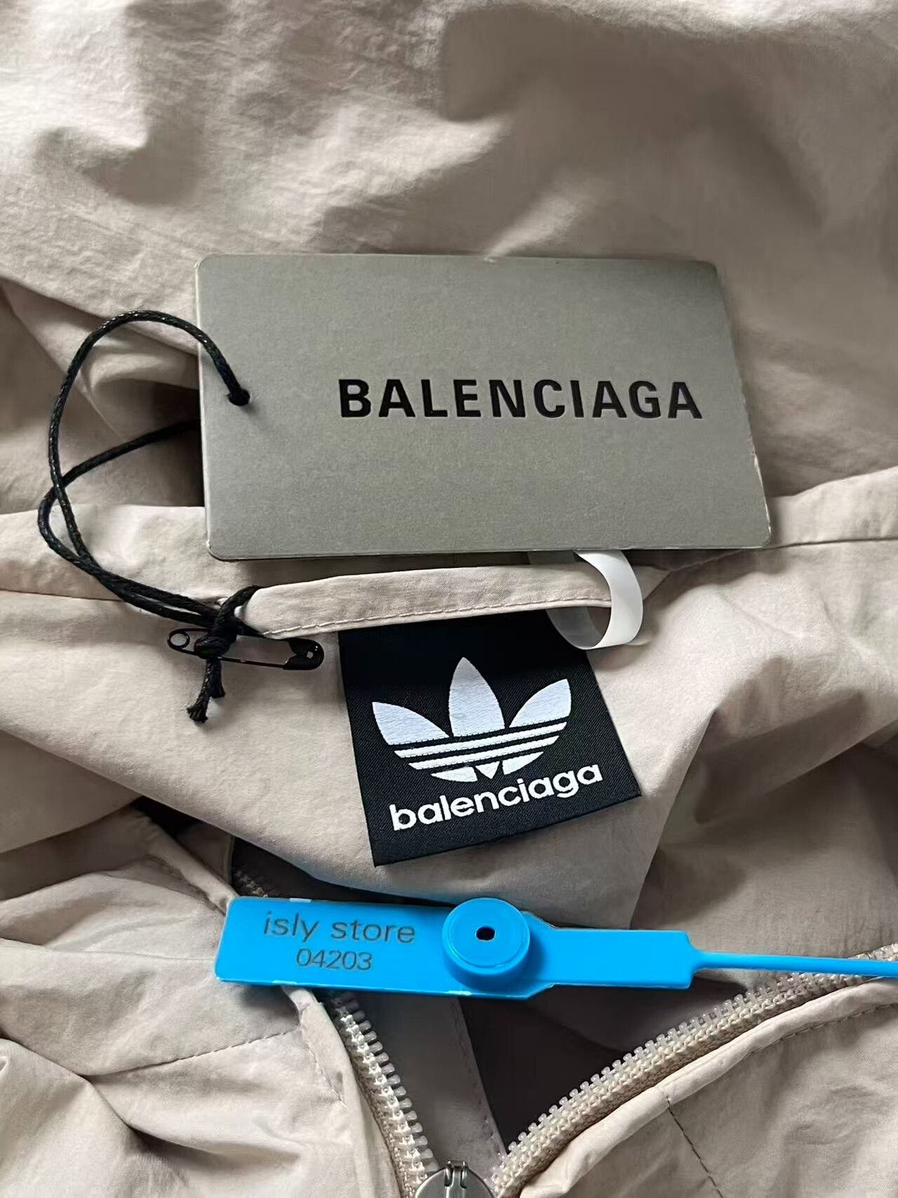 Balenciaga Balenciaga x adidas Logo Hooded Light Jacket S Size US S / EU 44-46 / 1 - 6 Thumbnail