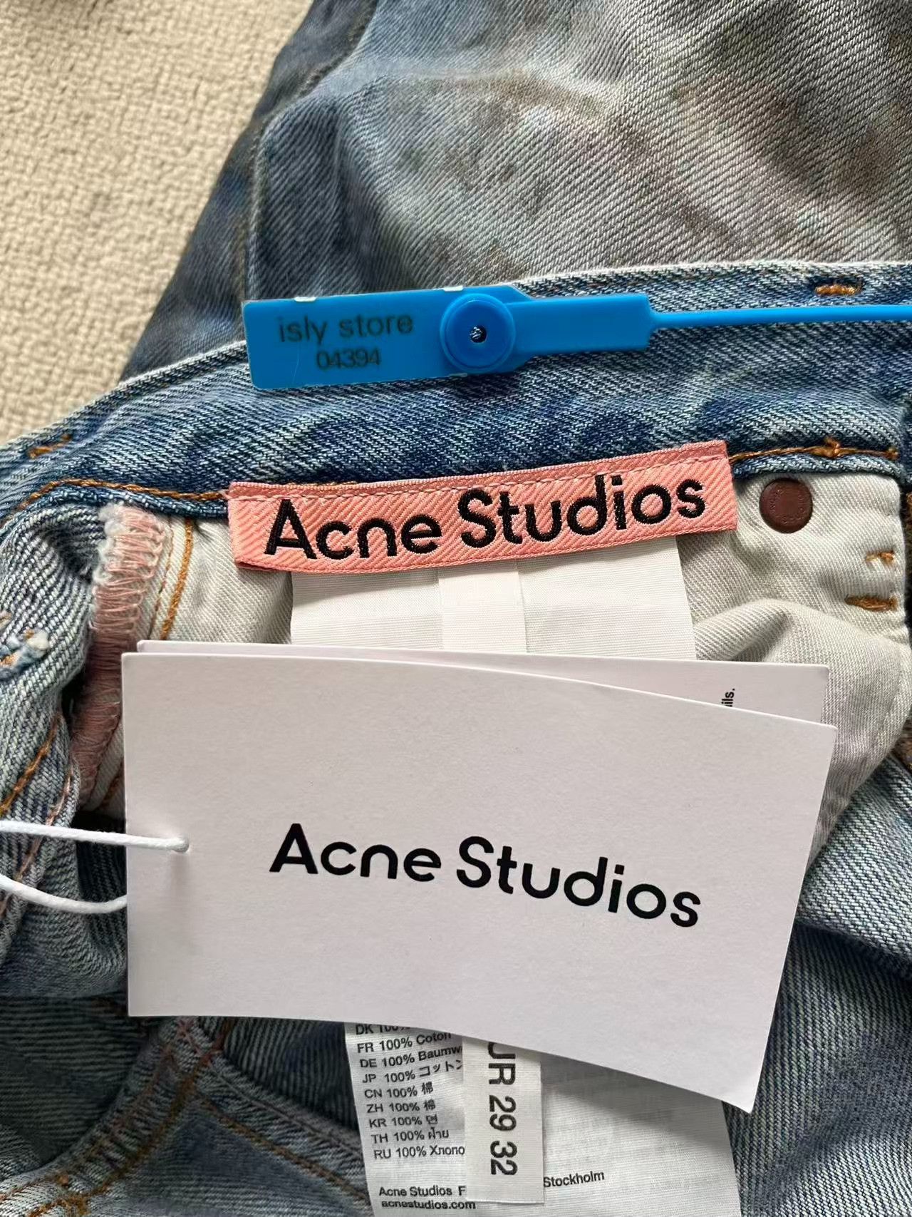 Acne Studios Acne Studios Dirty Wash Distressed Denim Jeans US 29 Size US 29 - 6 Thumbnail