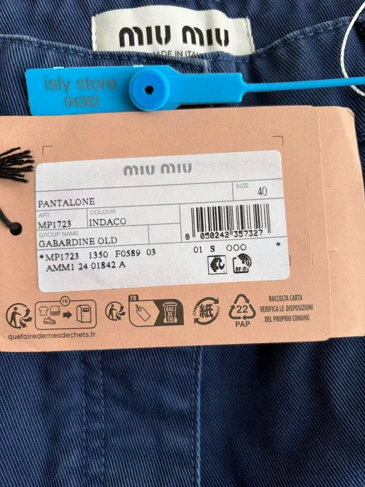 Miu Miu Miu Miu Embroidered Logo Gabardine Pants Size it_40 Size 27" / US 4 / IT 40 - 5 Thumbnail