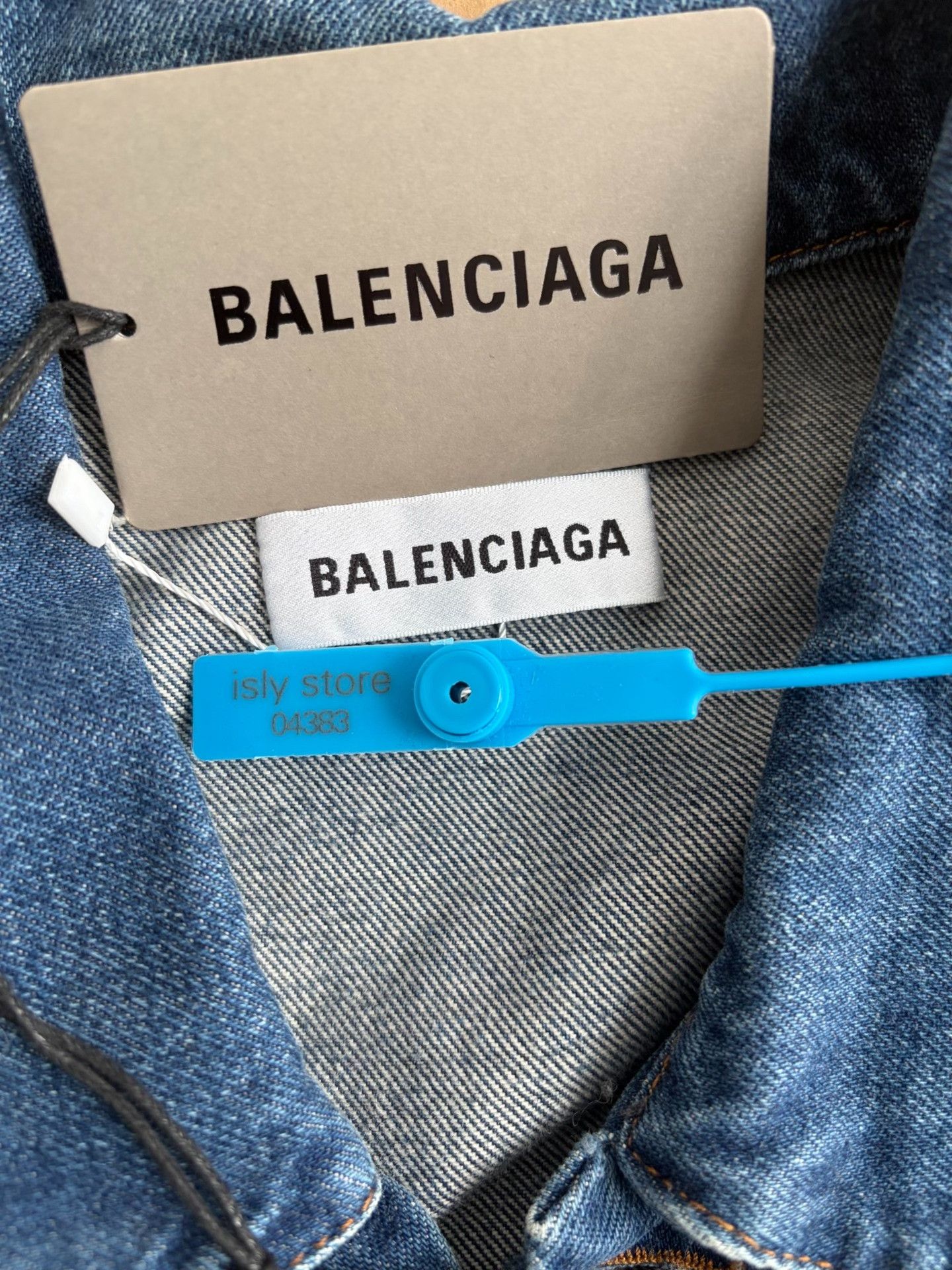 Balenciaga Balenciaga Earth Embroidered Denim Jacket Size 34 Size US XXS / EU 40 - 5 Thumbnail