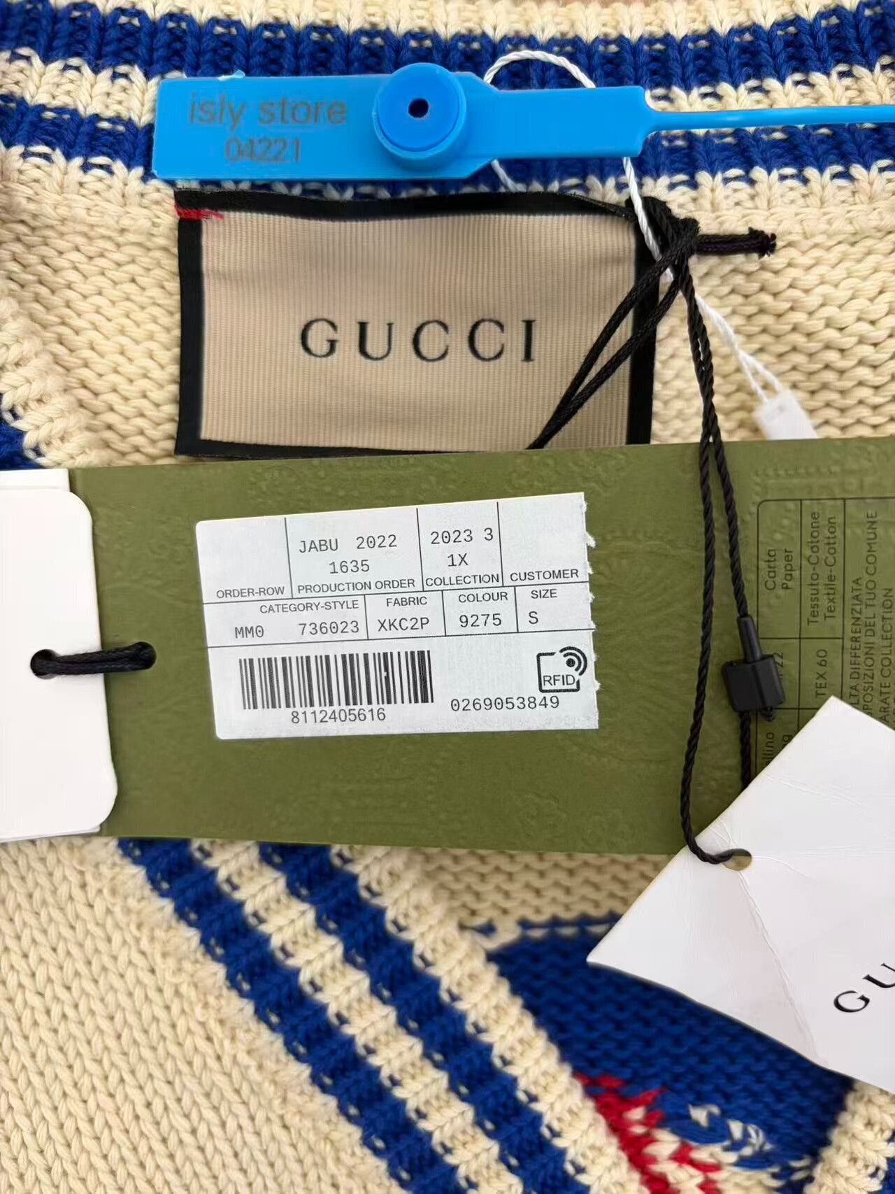 Gucci Gucci Interlocking G Bear Cotton Cardigan S Size US S / EU 44-46 / 1 - 5 Thumbnail