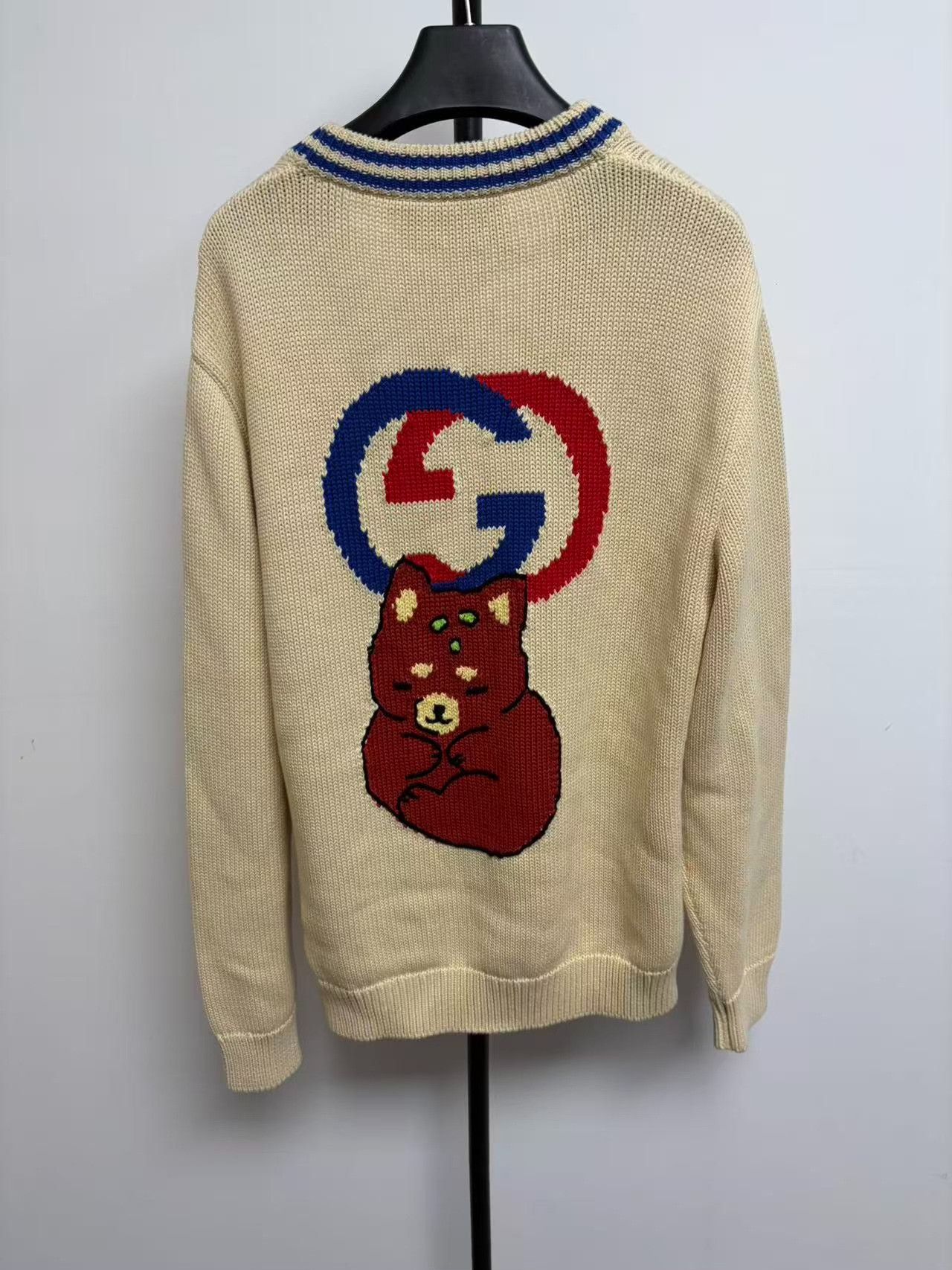 Gucci Gucci Interlocking G Bear Cotton Cardigan S Size US S / EU 44-46 / 1 - 2 Thumbnail