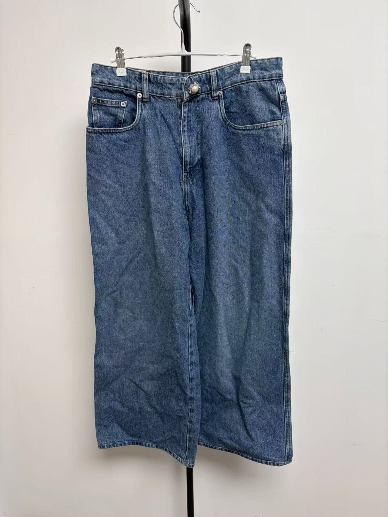 Miu Miu Miu Miu Washed Denim Jeans 27 Size 27" / US 4 / IT 40 - 3 Thumbnail