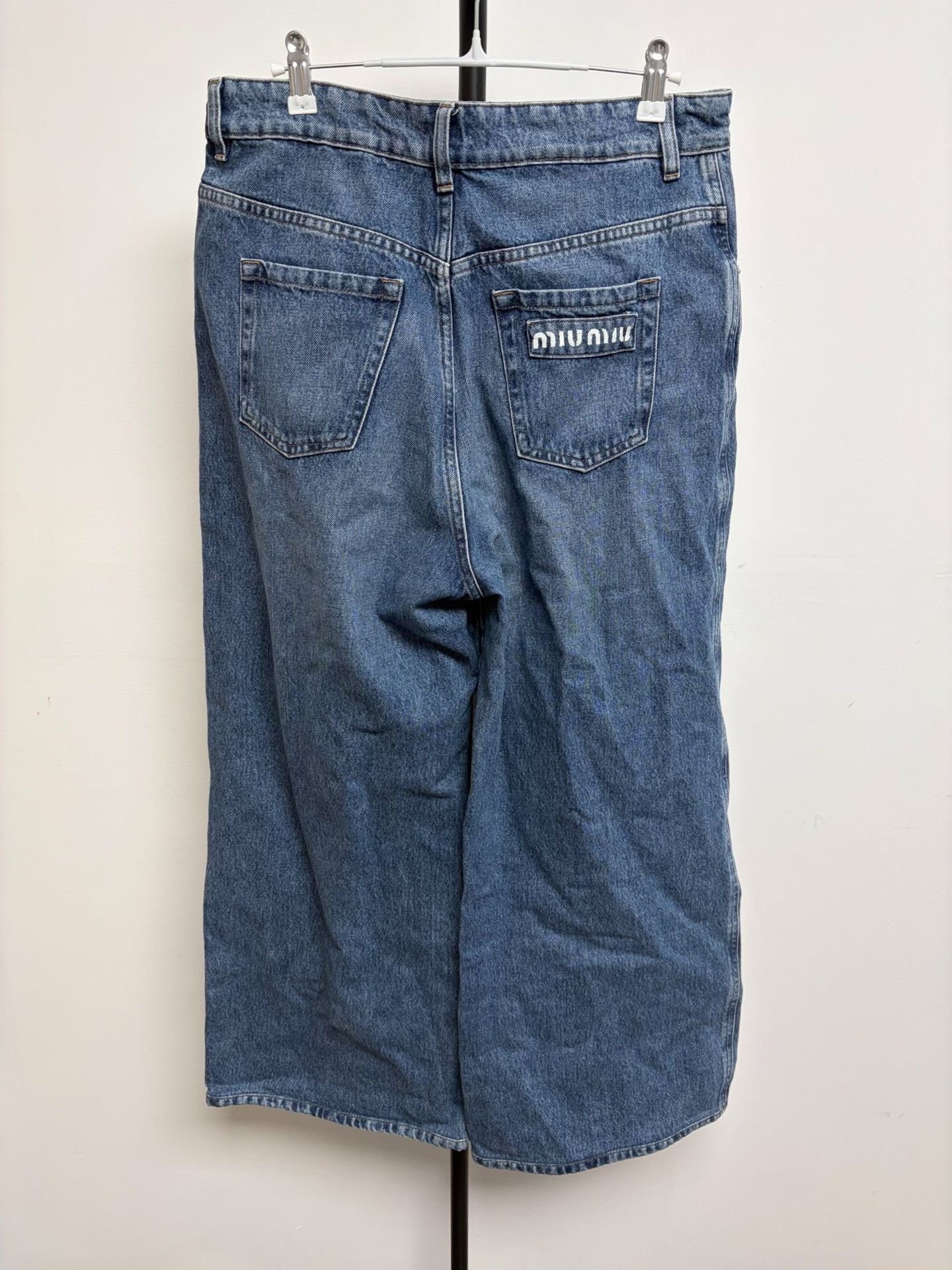 Miu Miu Miu Miu Washed Denim Jeans 27 Size 27" / US 4 / IT 40 - 2 Thumbnail