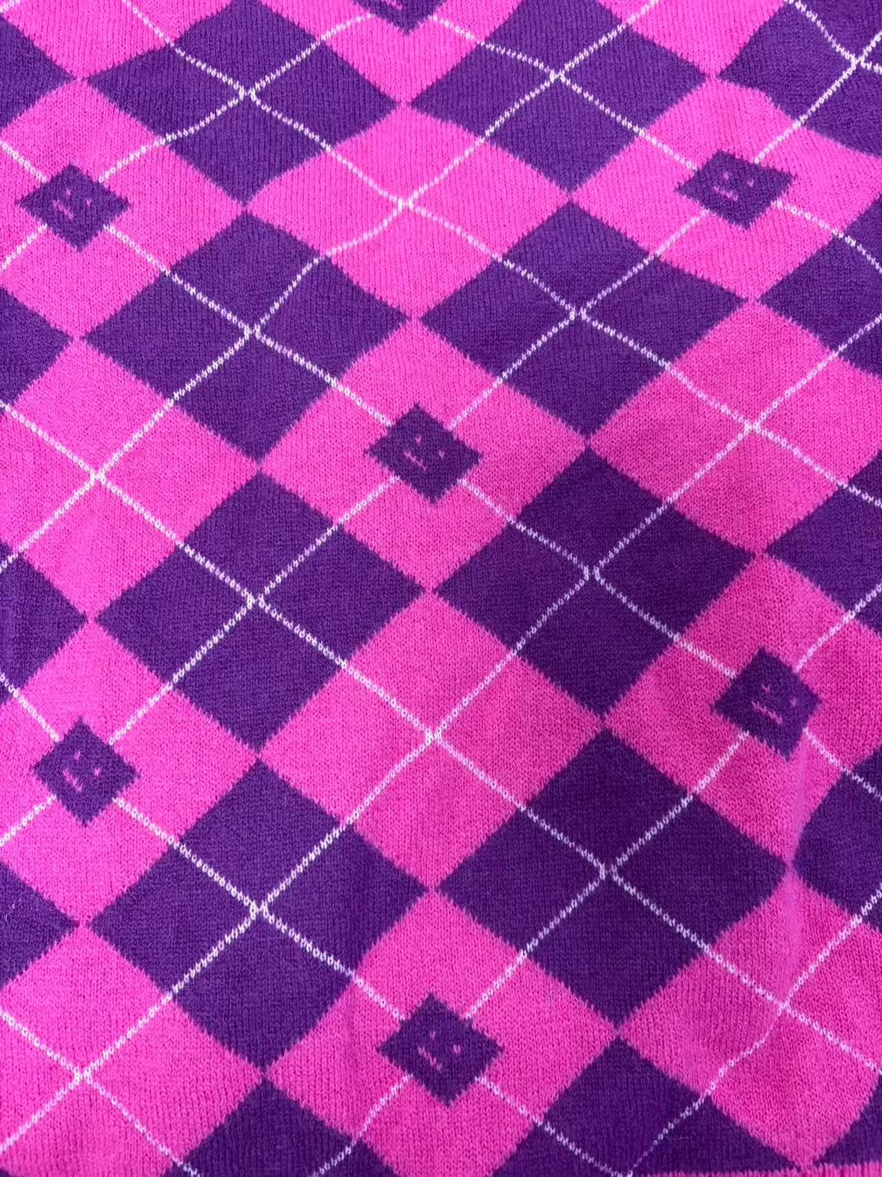 Acne Studios Acne Studios Argyle Face V-Neck Cardigan Size S Size US S / EU 44-46 / 1 - 4 Thumbnail