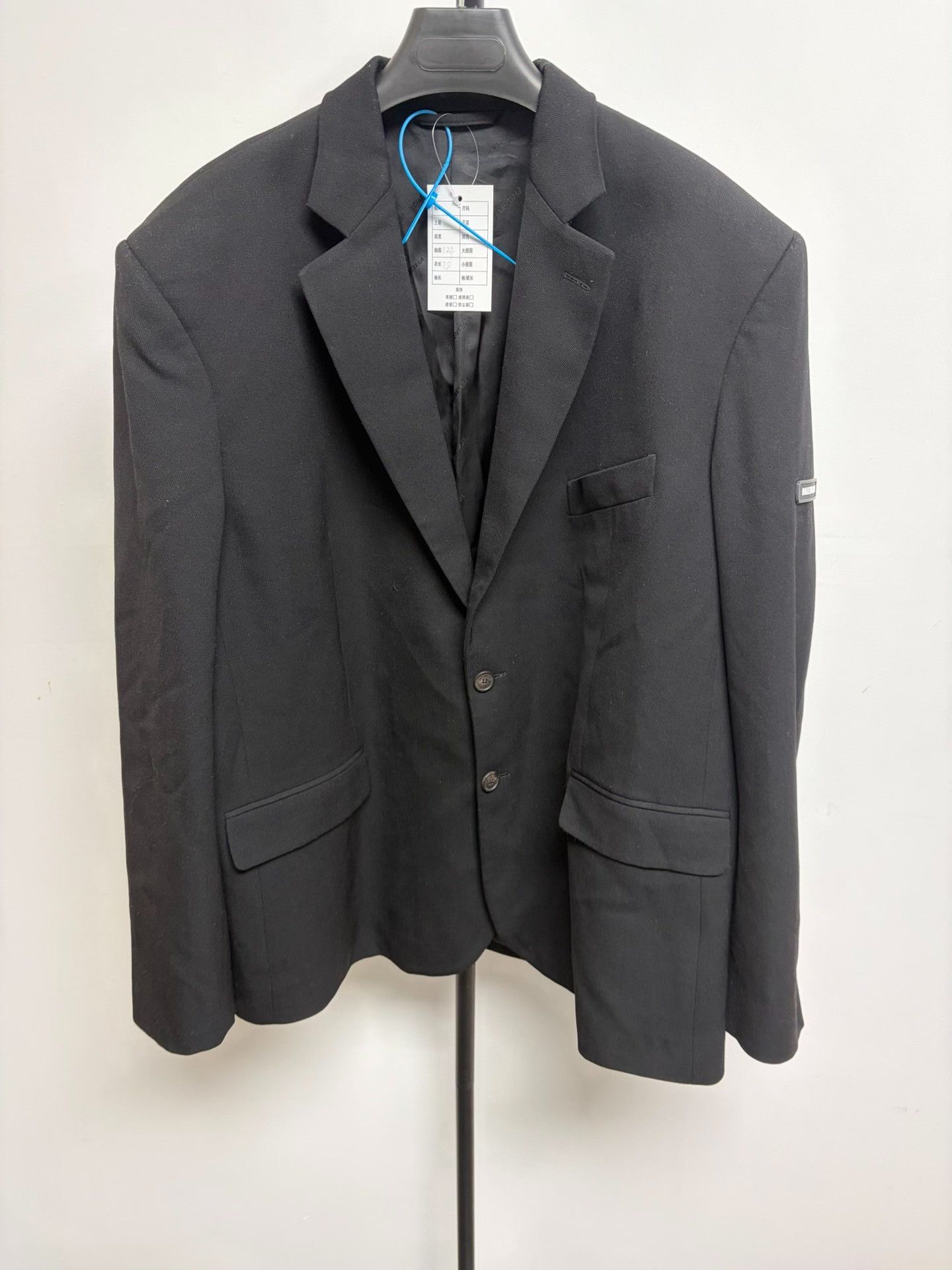 Balenciaga Balenciaga Logo Patch Single Breasted Blazer 36R Size 36R - 2 Thumbnail