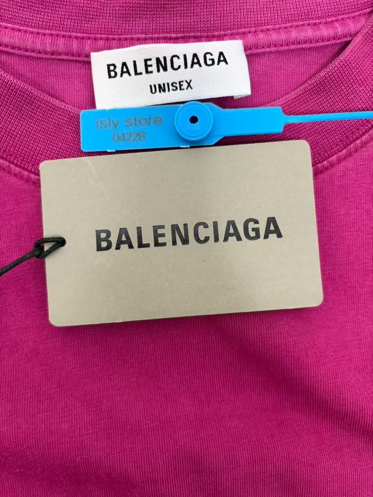 Balenciaga Balenciaga Pink Graphic Logo T-Shirt M Size US M / EU 48-50 / 2 - 6 Thumbnail